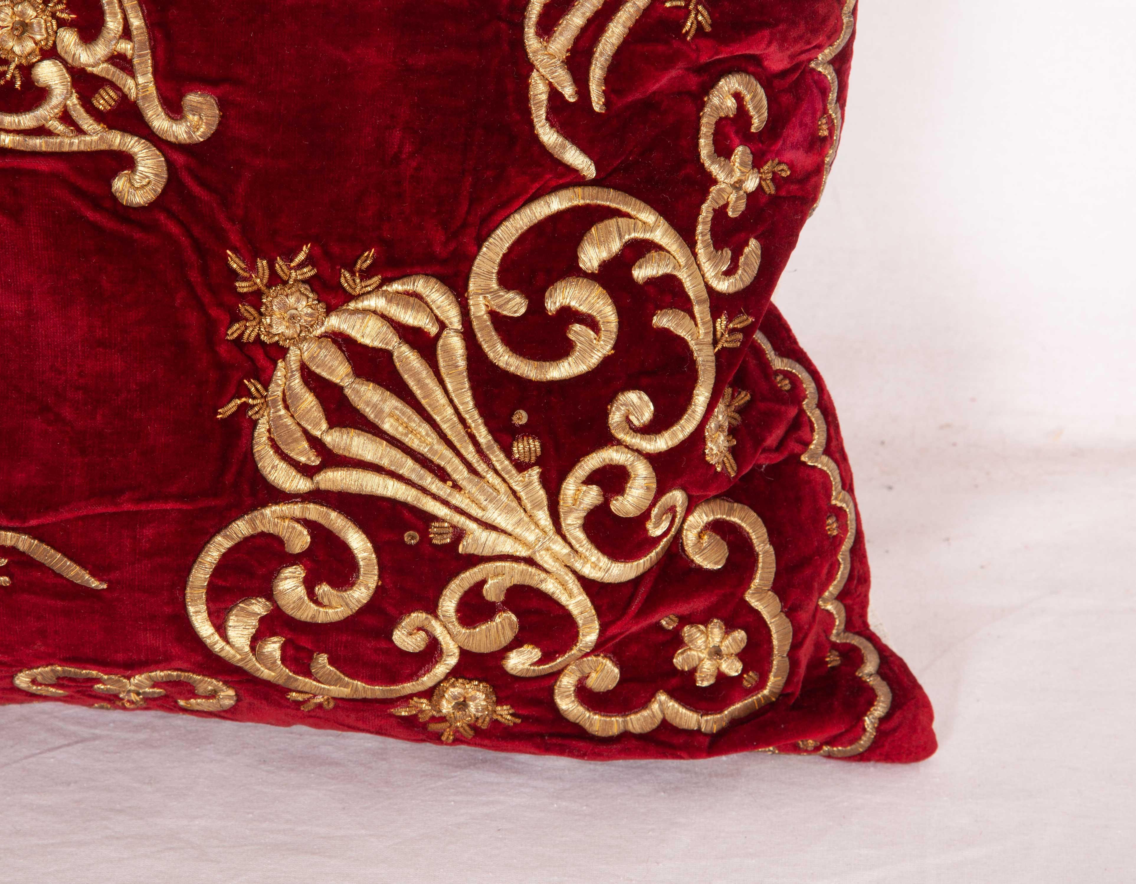 Antique Ottoman Sarma Silk Velvet Pillow Case, Late 19th-Early 20th Century In Good Condition In Istanbul, TR