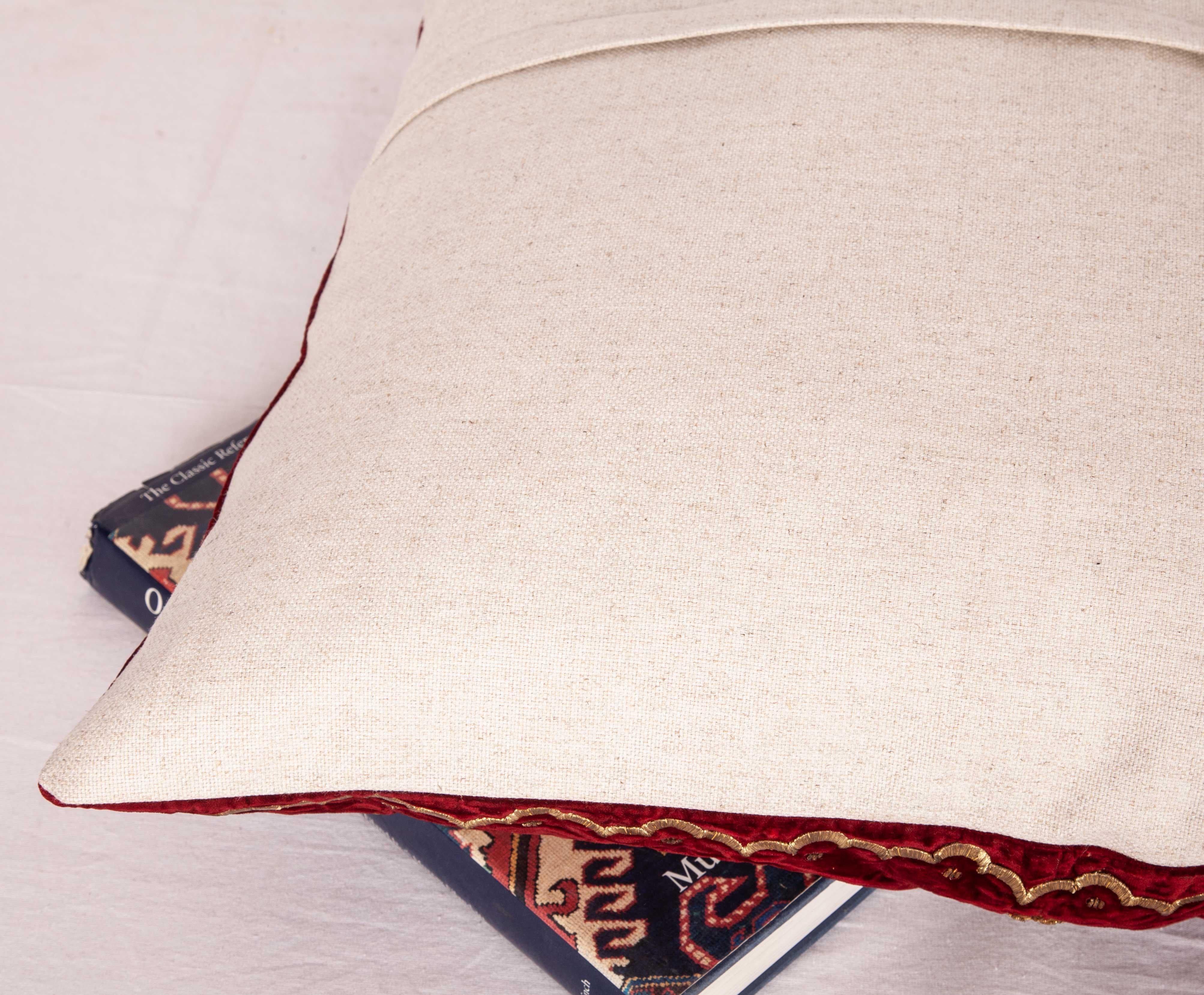 Antique Ottoman Sarma Silk Velvet Pillow Case, Late 19th-Early 20th Century 1