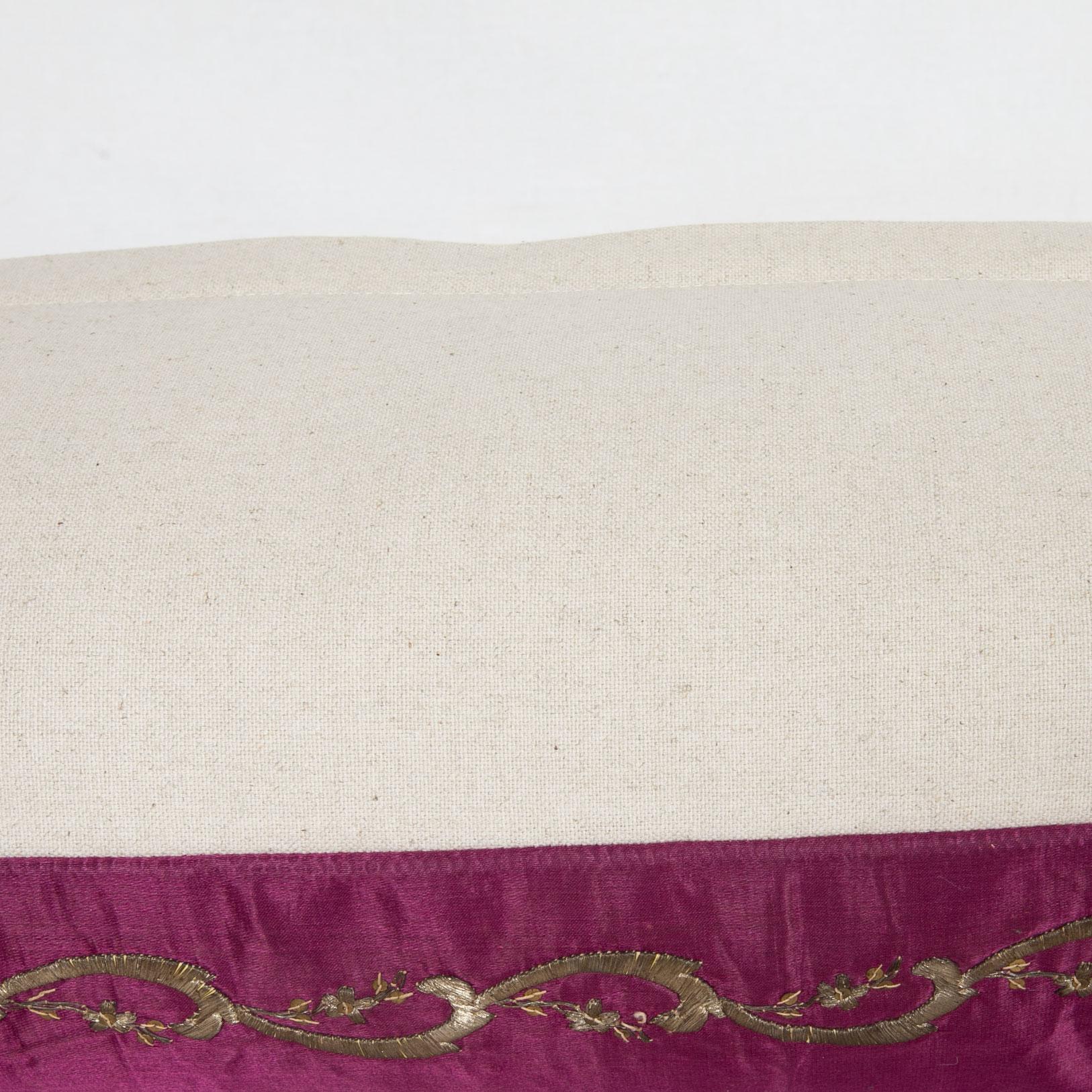 Turkish Antique Ottoman Sarma Silk  Pillow Case, Late 19th-Early 20th Century