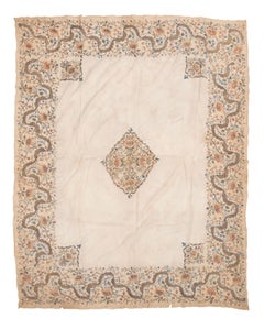 Antique Ottoman Silk and Metallic thread embroidery, early 19th C.