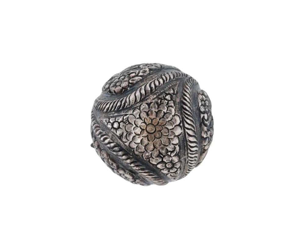 Antique Ottoman Silver Rosewater Sprinkler Bottle In Good Condition In Long Island City, NY