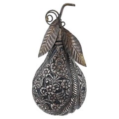 Antique Ottoman Silver Rosewater Sprinkler Bottle