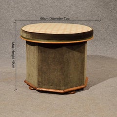 Antique Ottoman Stool Dressing Sewing Box Seat Quality English, circa 1880