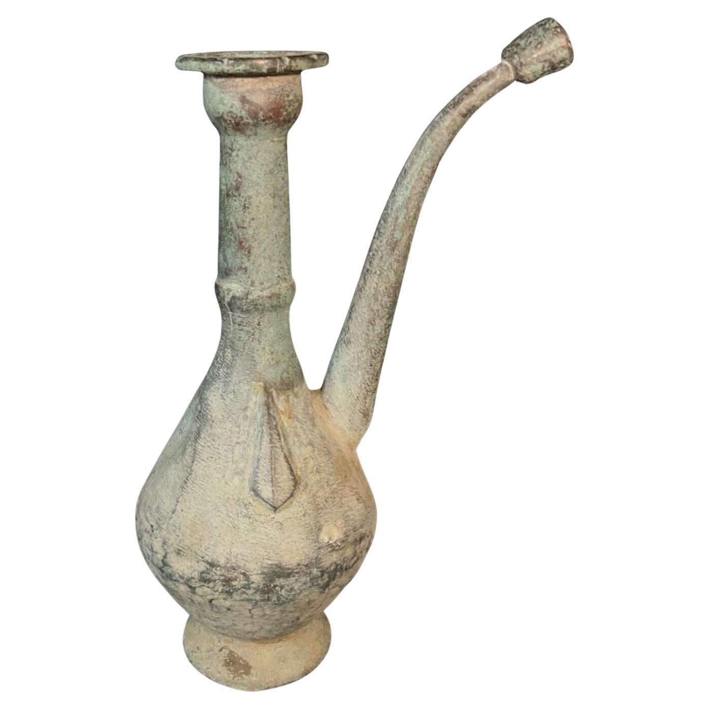 Antique Ottoman Turkish Copper & Tin Ewer, 18th Century - 2Y597 For Sale