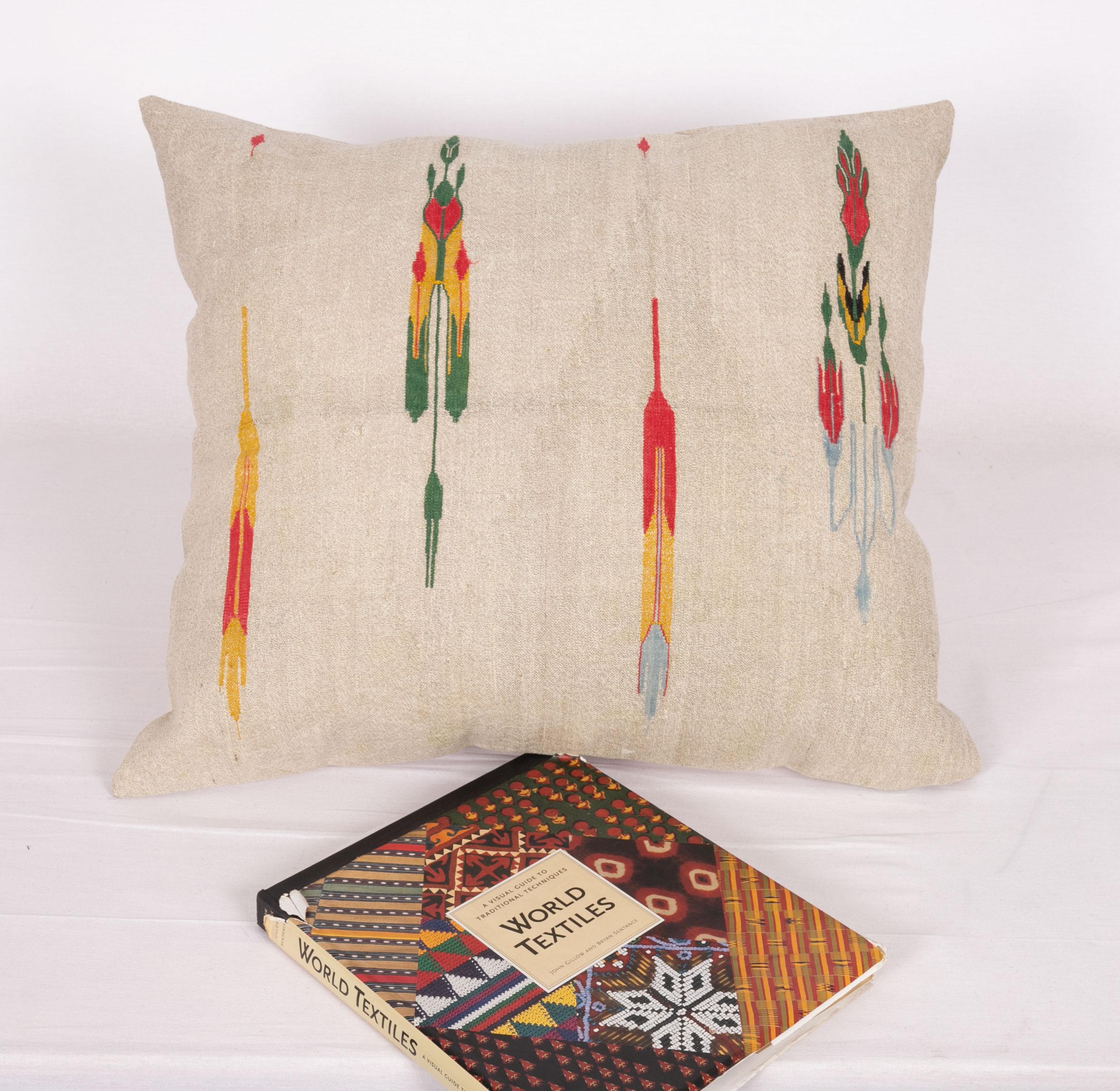 Islamic Antique Ottoman Turkish Metallic Thread Pillow Cover, Early 20th C.