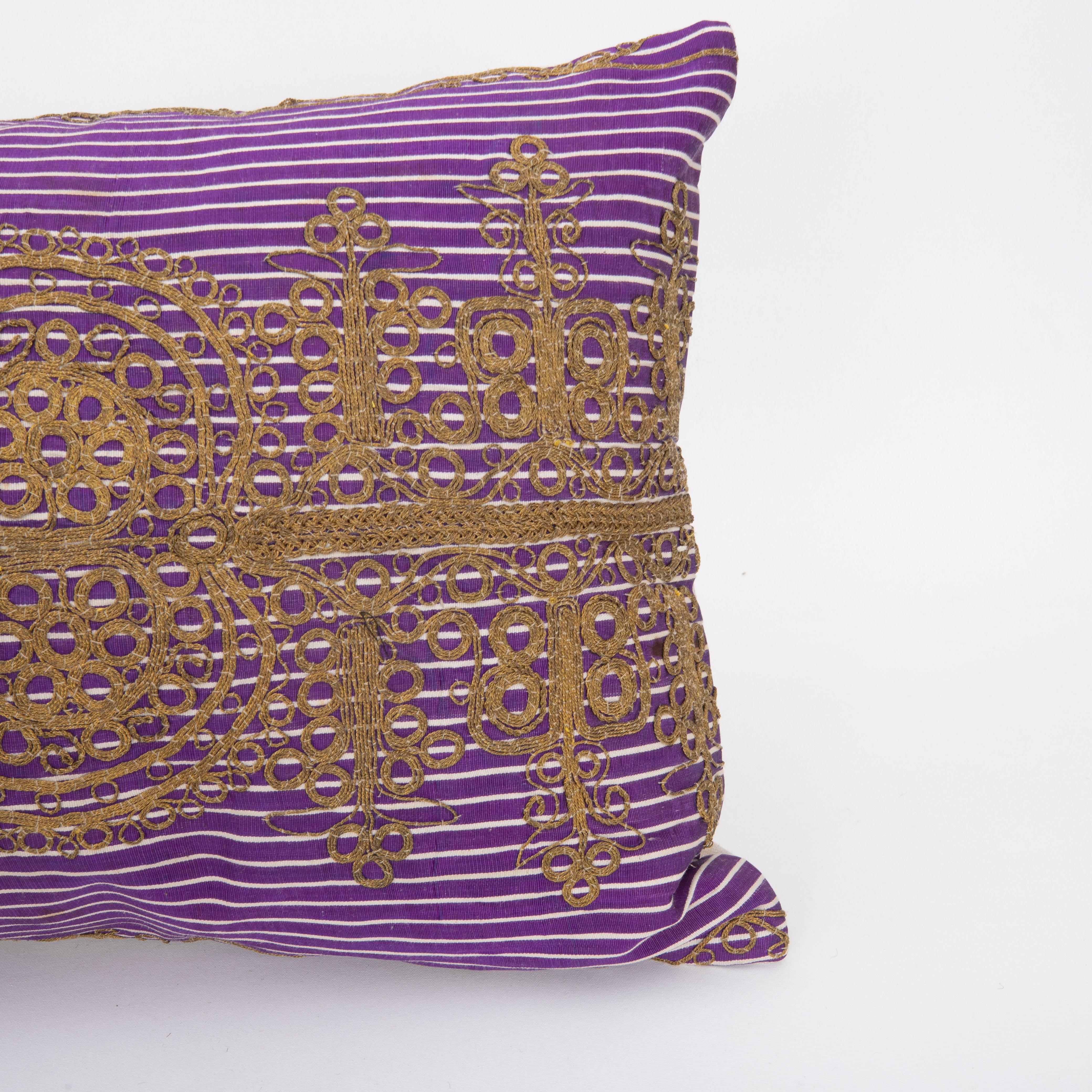 Hand-Woven Antique Ottoman Turkish Pillow Case, Early 20th C. For Sale