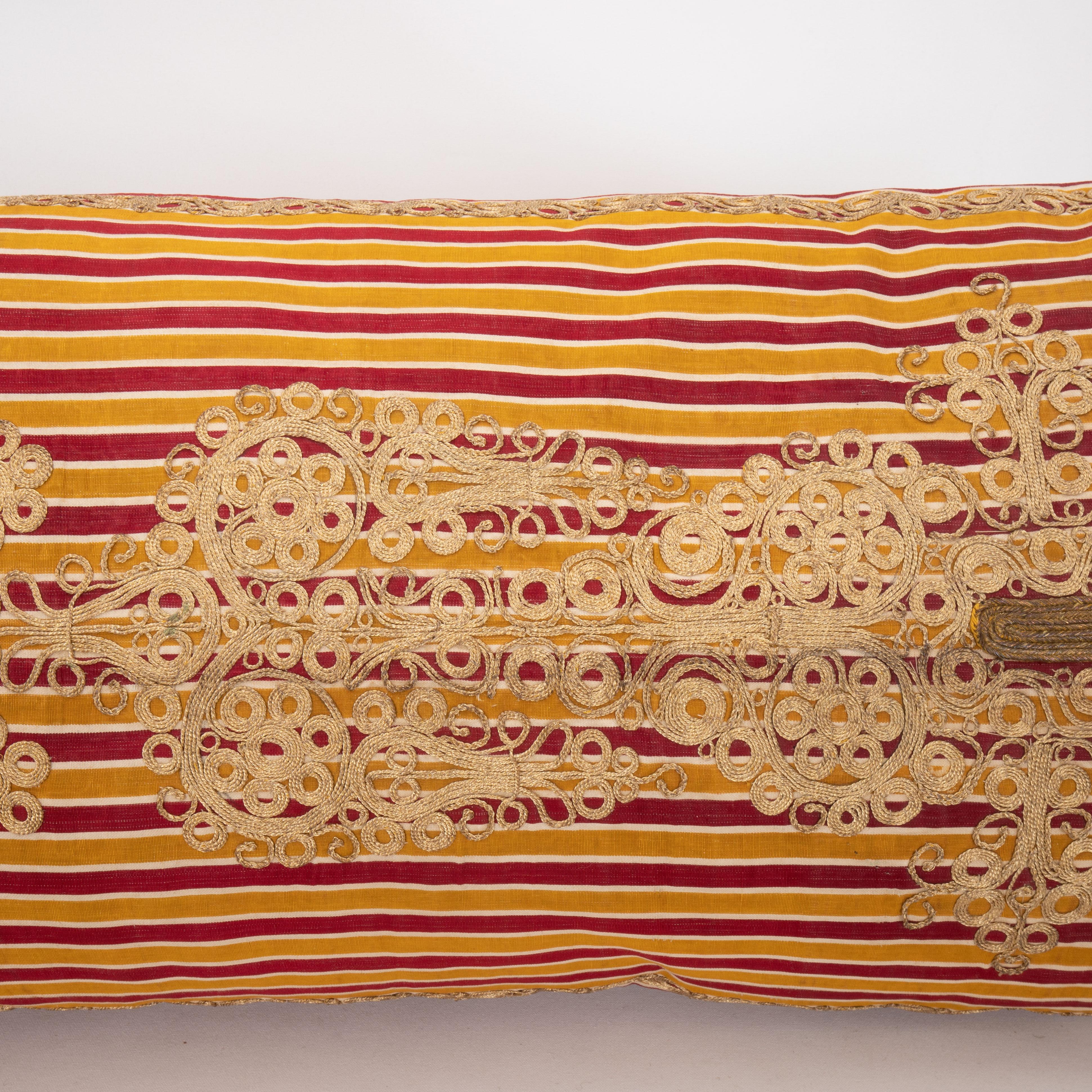 Embroidered Antique Ottoman Turkish Pillow Case, Early 20th C.