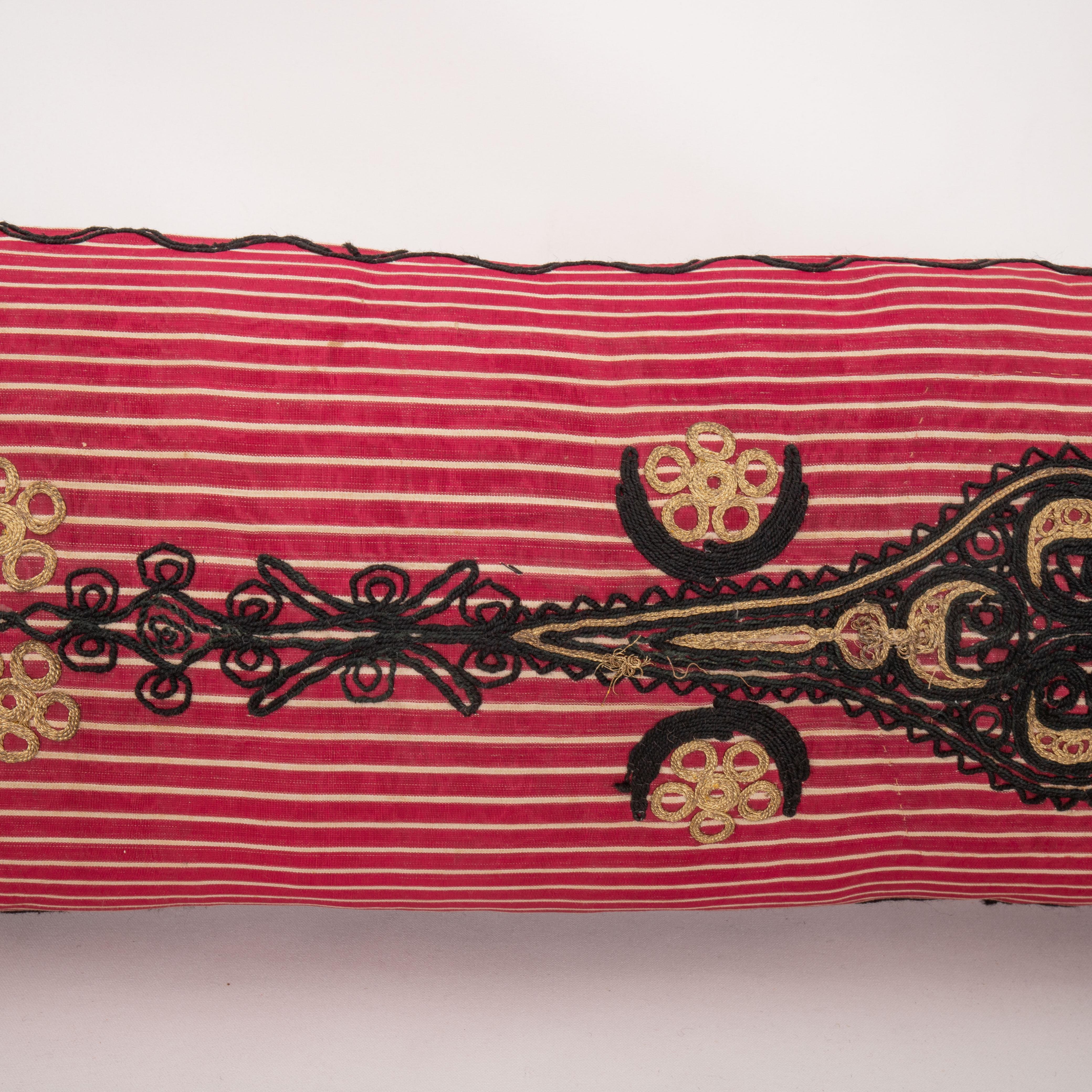 Embroidered Antique Ottoman Turkish Pillow Case, Early 20th C. For Sale