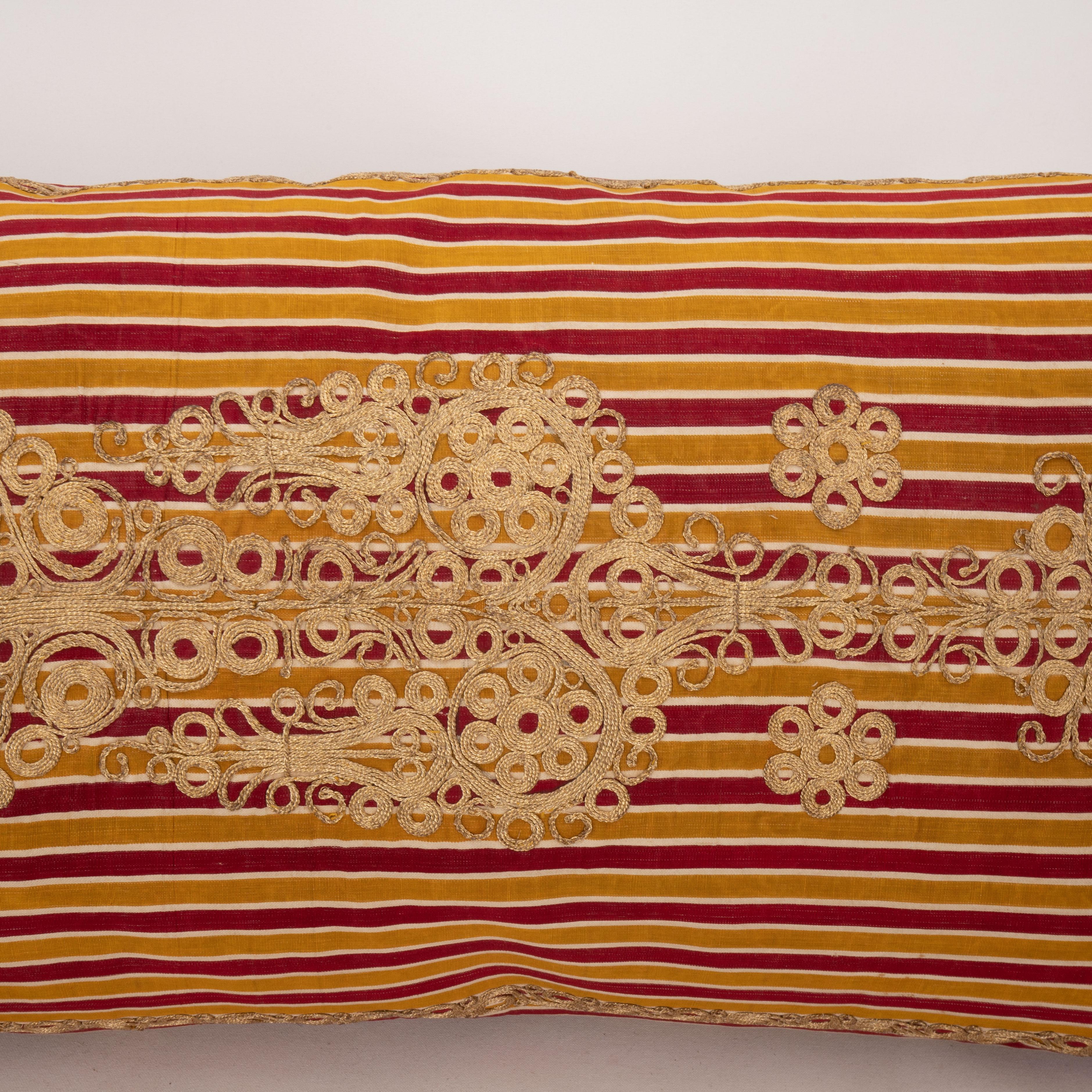 Embroidered Antique Ottoman Turkish Pillow Case, Early 20th C.