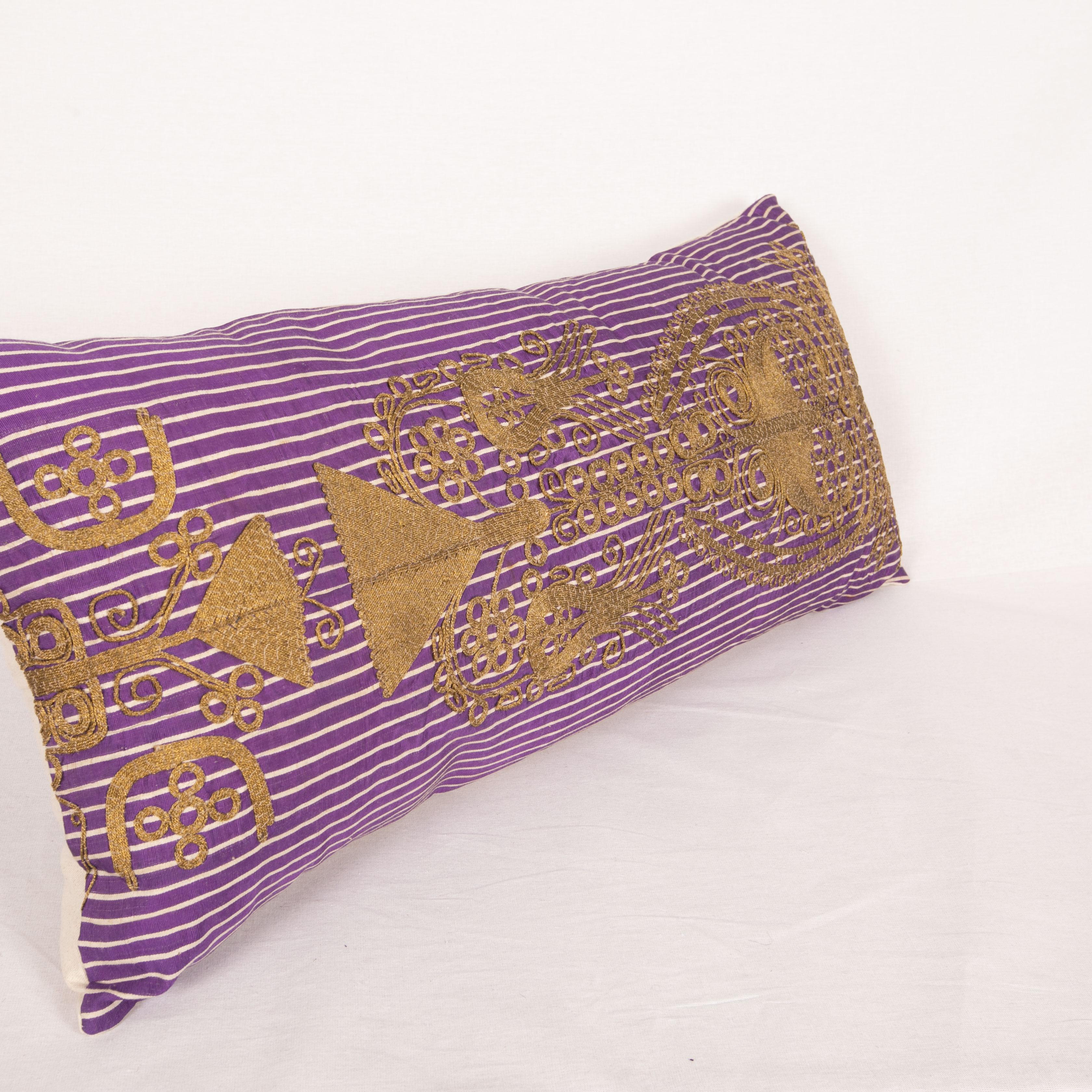 Silk Antique Ottoman Turkish Pillow Case, Early 20th C.