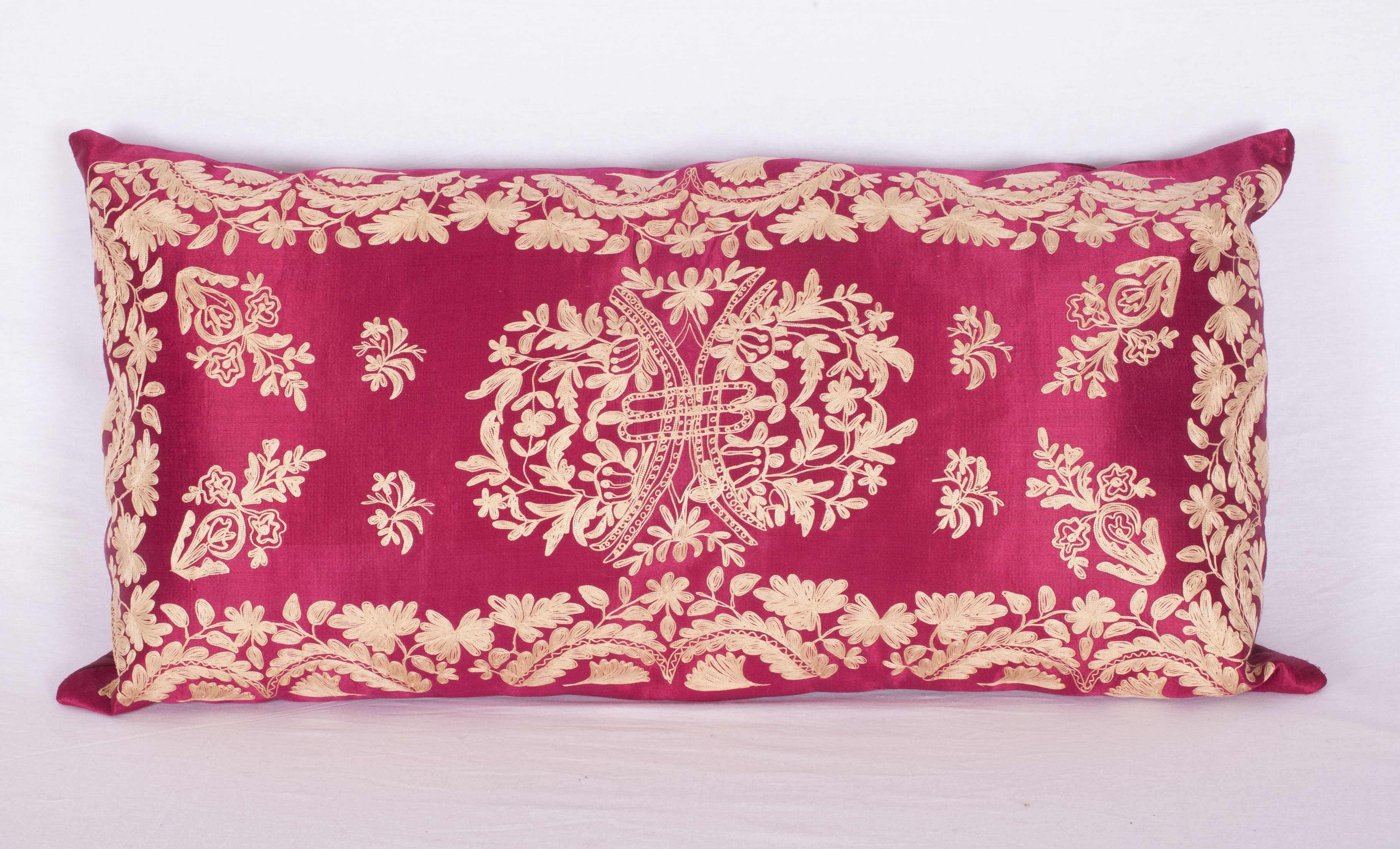Embroidered Antique Ottoman Turkish Pillow Cases Late 19th-Early 20th Century For Sale