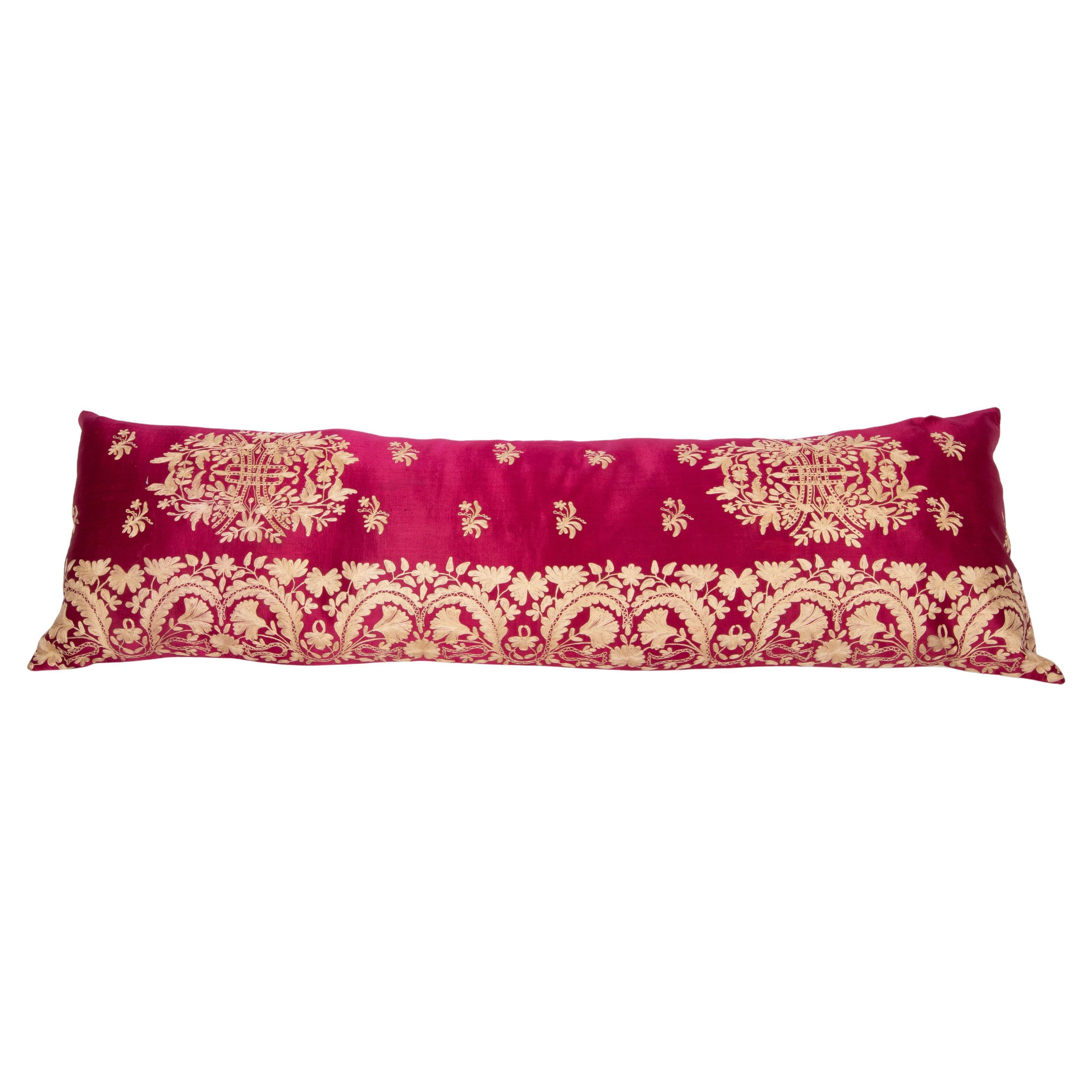 Couvercle d'oreiller antique ottoman/turc en soie du début du 20e siècle