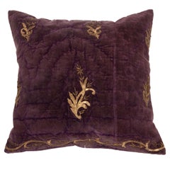 Antique Ottoman Turkish Velvet Pillow Case, Early 20th C