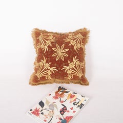 Antique Ottoman Velvet Sarma Pillow Cover, Early 20th C.
