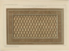 Antiker Druck mit einem osmanischen Holzdeckenmotiv, Yenişehir, Anatolien, erschienen 1924