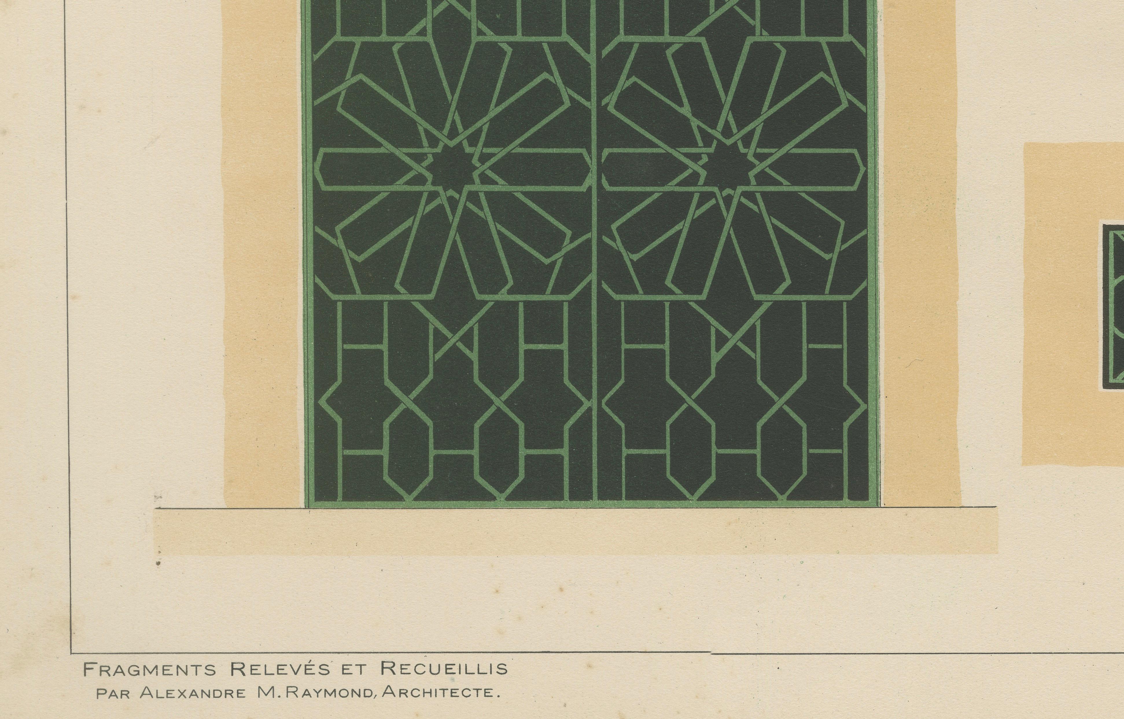 Antique Ottoman Wrought Iron Grille Designs, Istanbul & Bursa, Raymond 1924
