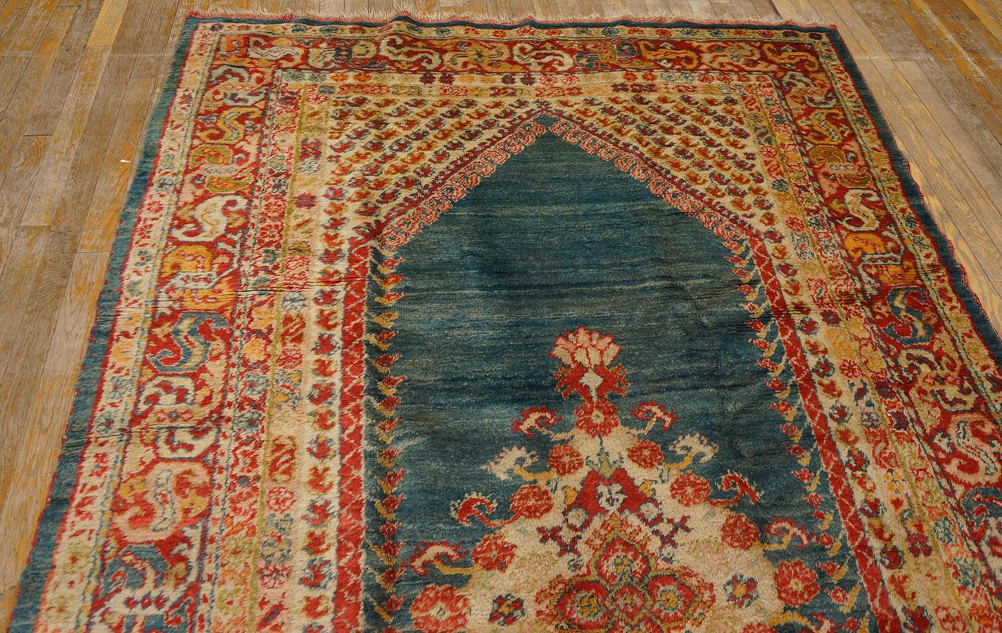 Wool Late 19th Century Turkish Angora Oushak Carpet ( 5' 2'' x 9' 4'' - 157 x 284 ) For Sale