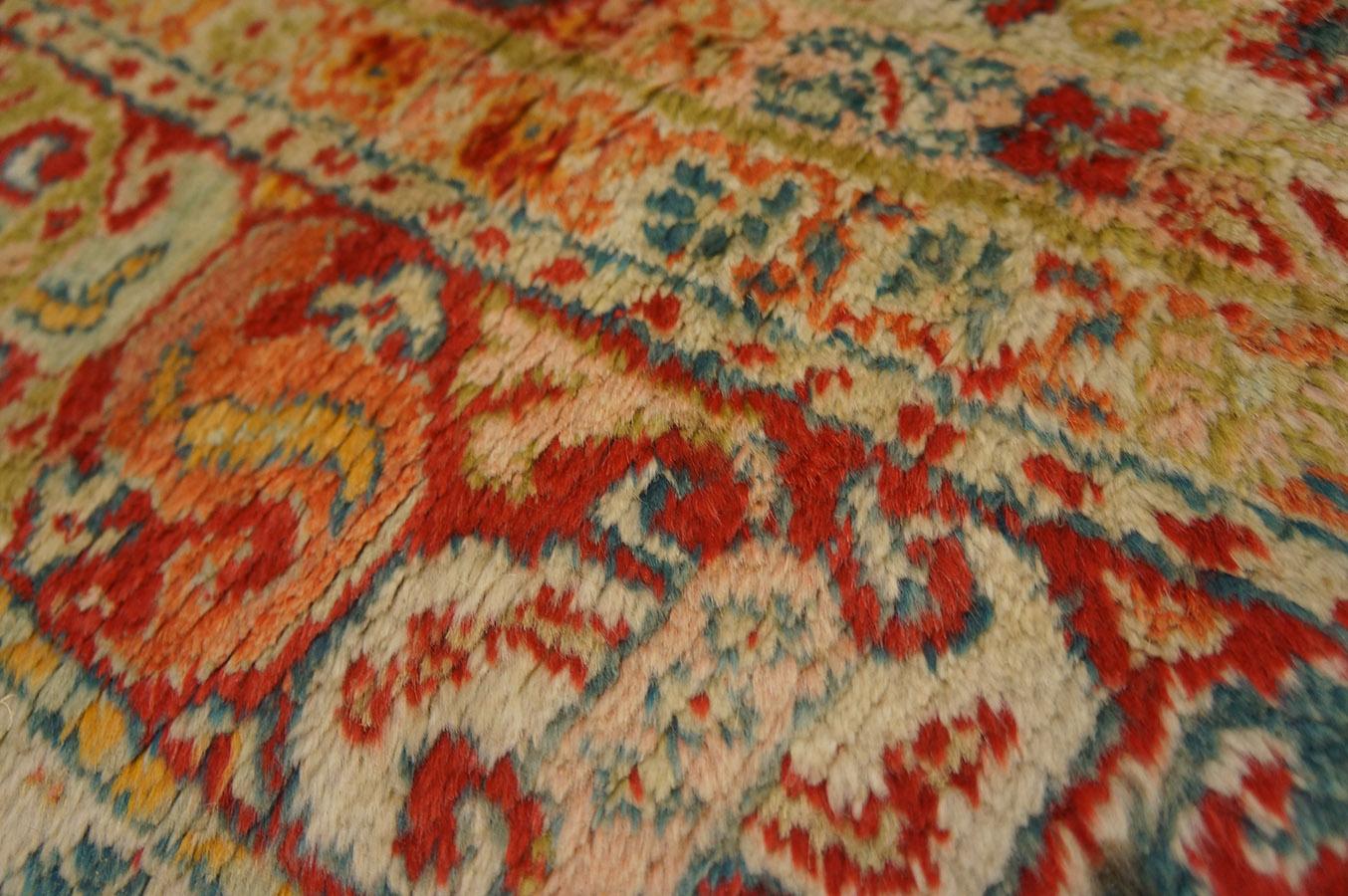 Late 19th Century Turkish Angora Oushak Carpet ( 5' 2'' x 9' 4'' - 157 x 284 ) For Sale 2