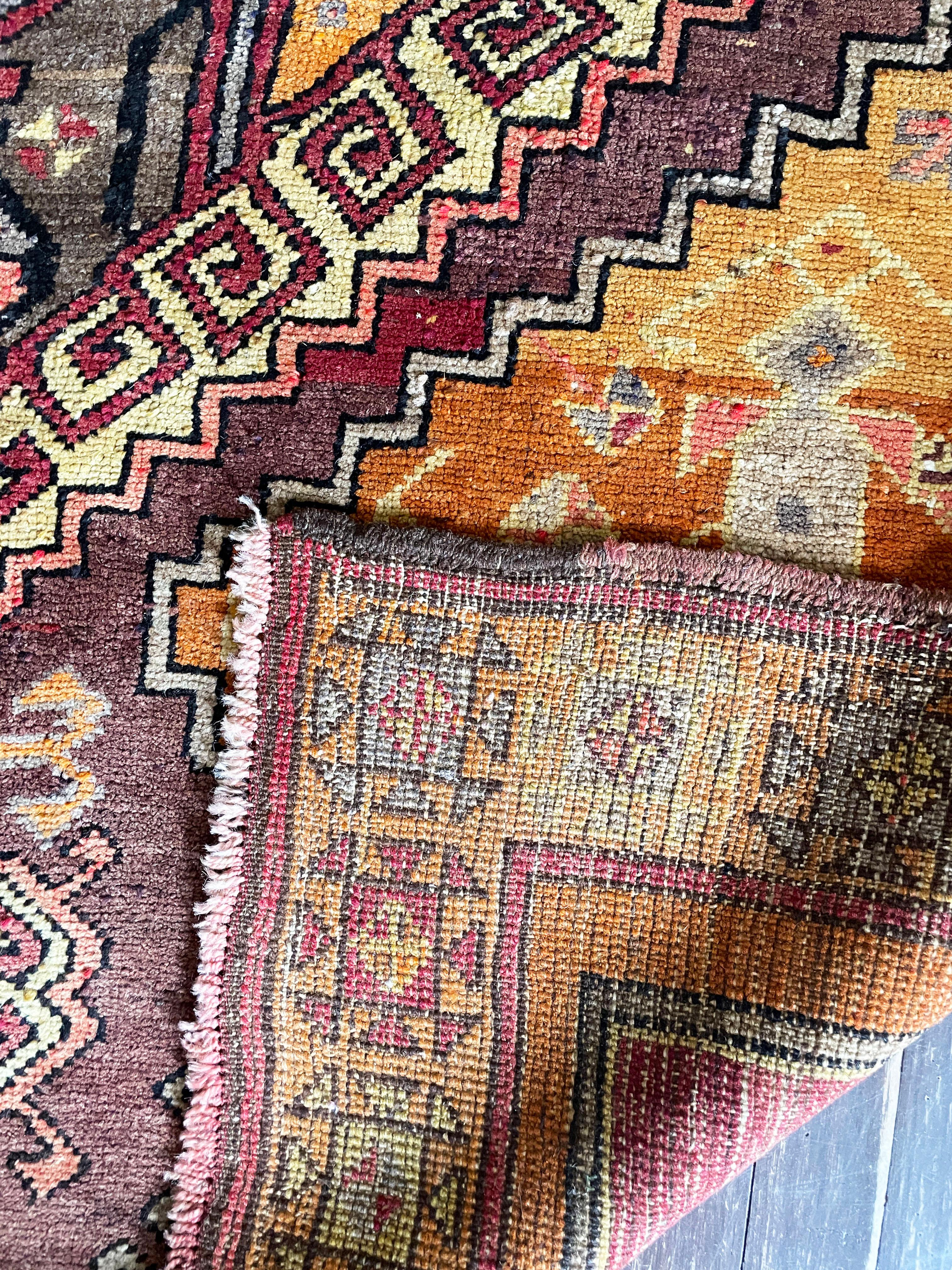 Antique Oushak Carpet, 6'5