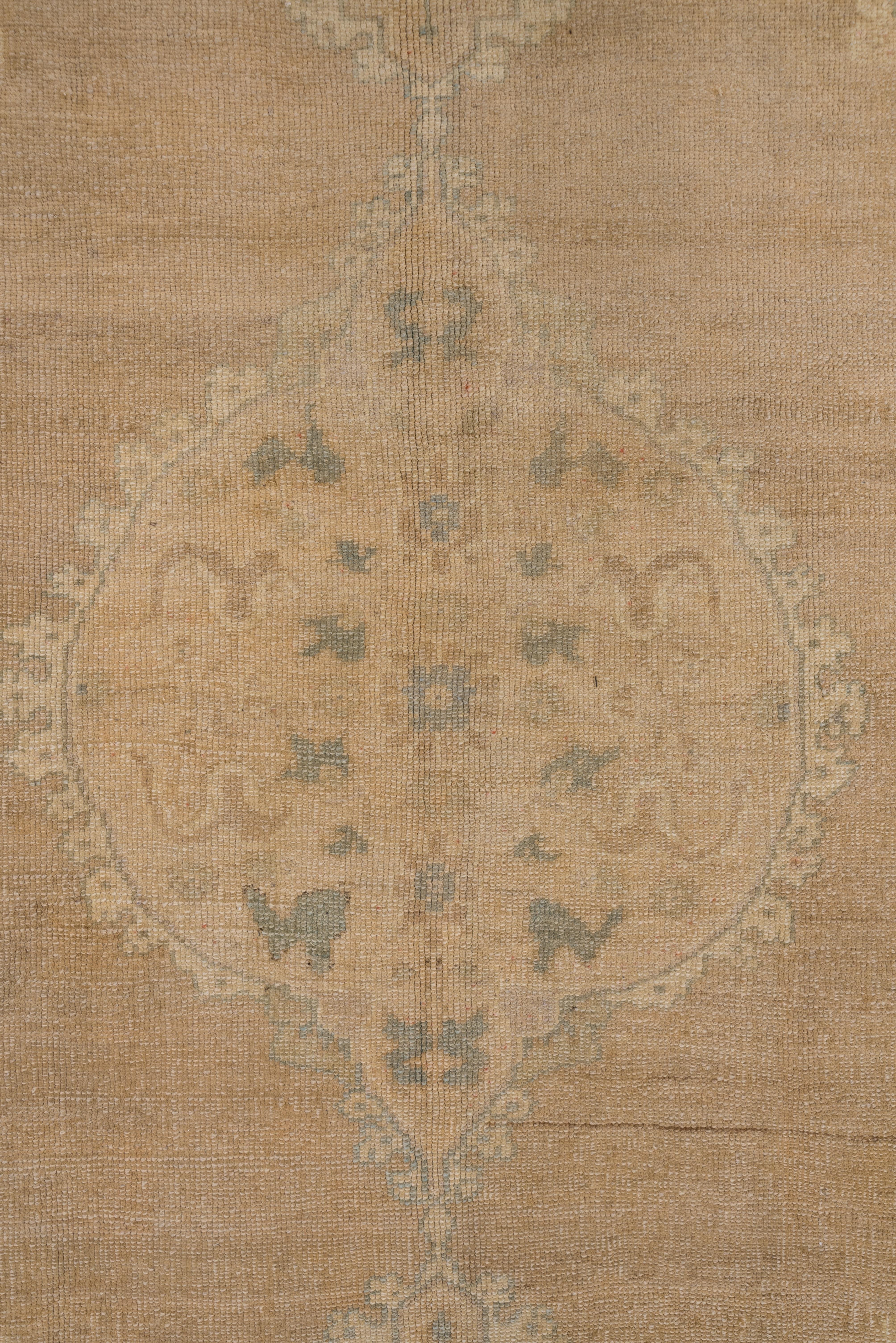 Hand-Knotted Antique Oushak Carpet, circa 1920s For Sale