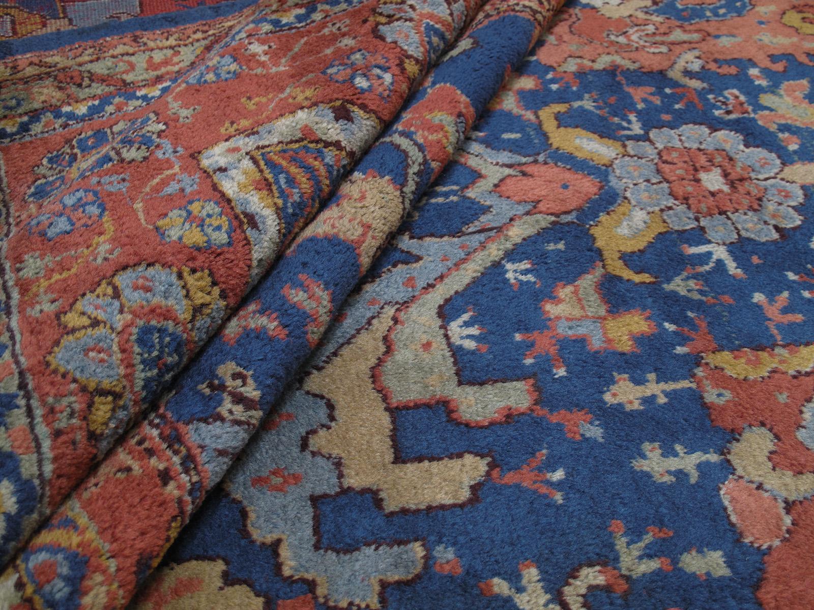 Antique Oushak Carpet (DK-104-71) For Sale 1