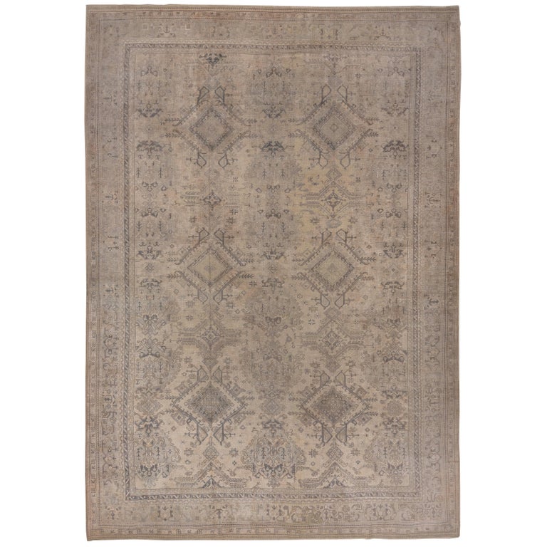 Antique Oushak Carpet For Sale