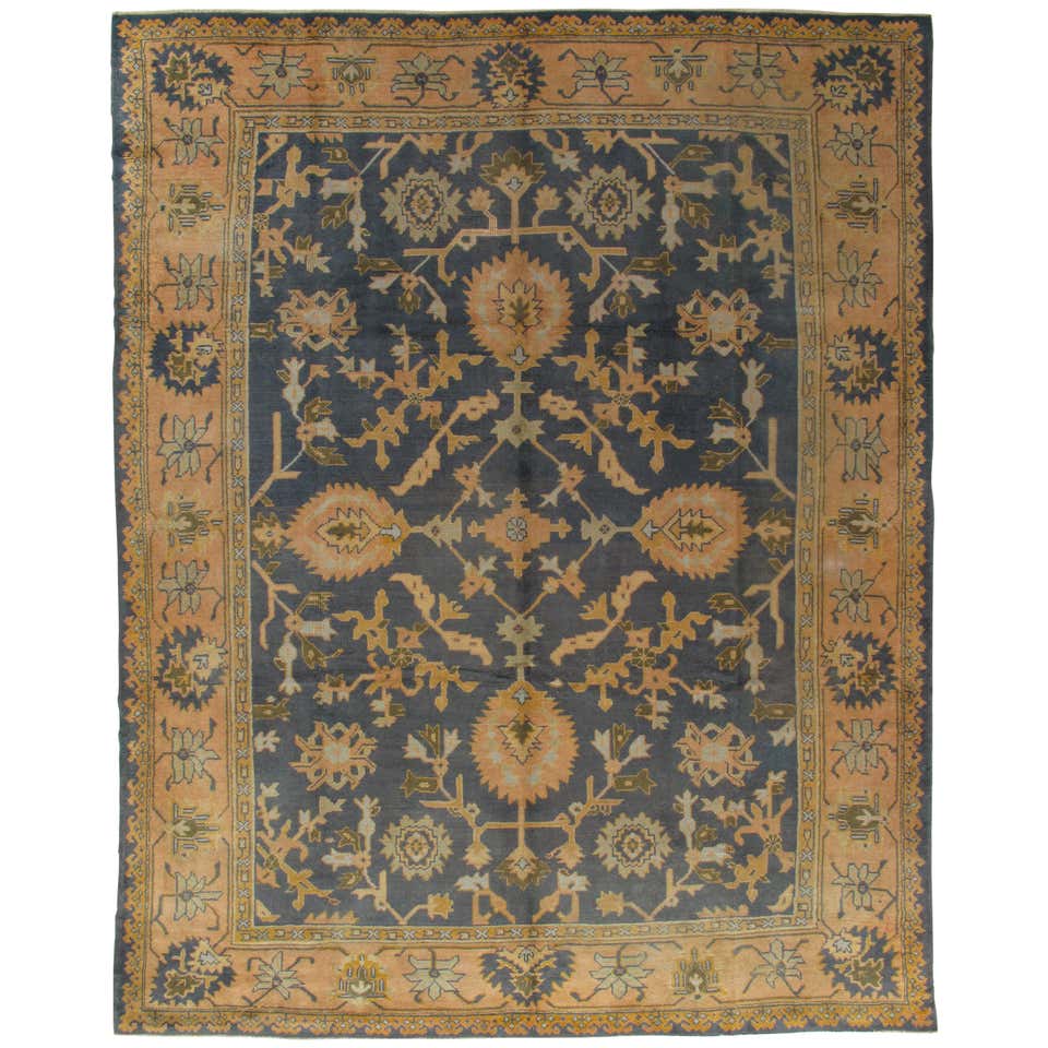 Antique Turkish Oushak Rug For Sale at 1stDibs