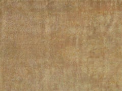 Antiker antiker Oushak-Teppich, handgefertigter türkischer Orientteppich, pastellfarben, blass, weiche Farben