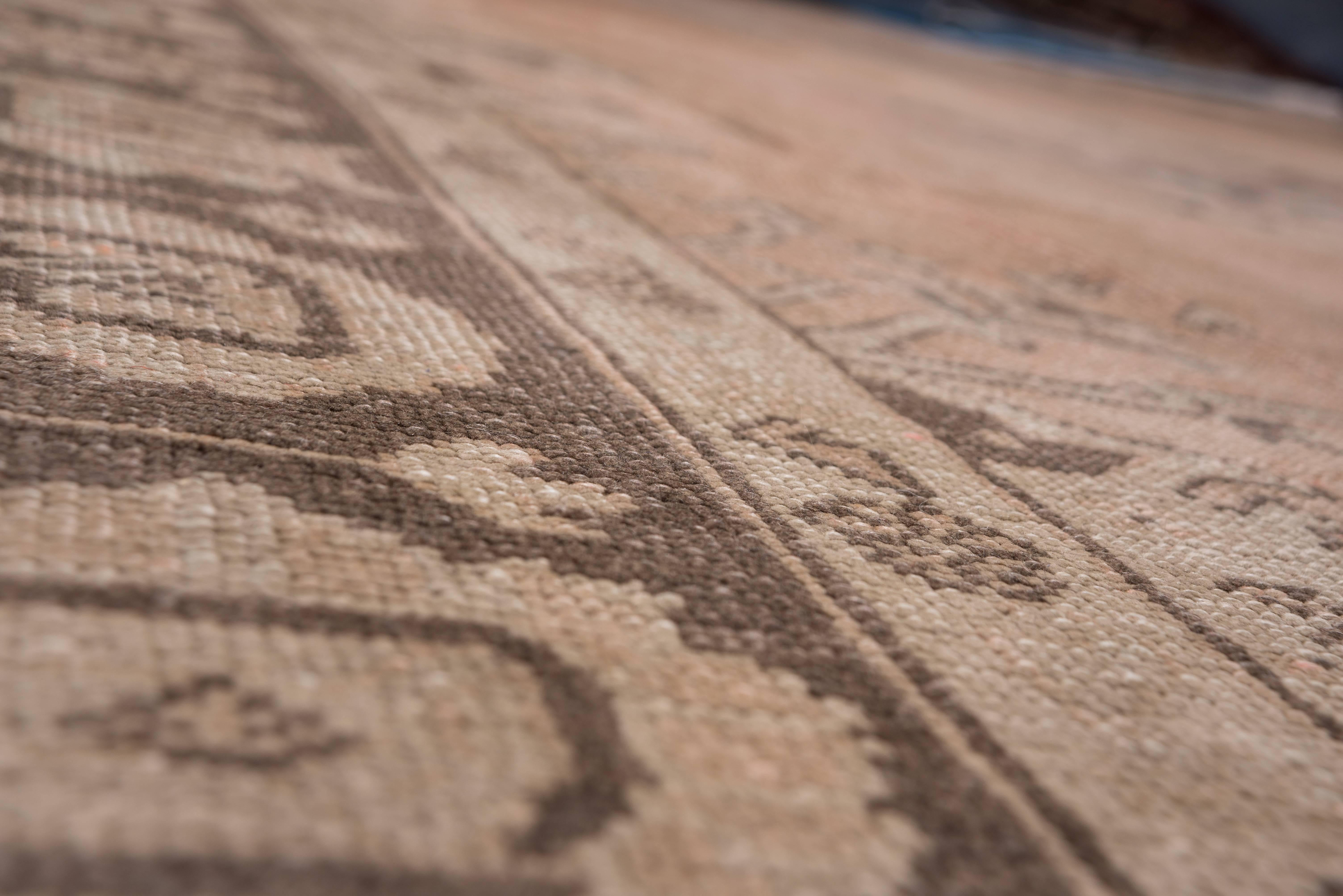 Antique Oushak Carpet, Peach Tones For Sale 2