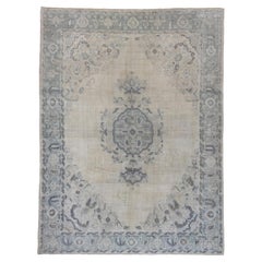 Antique Oushak Carpet, Soft Palette