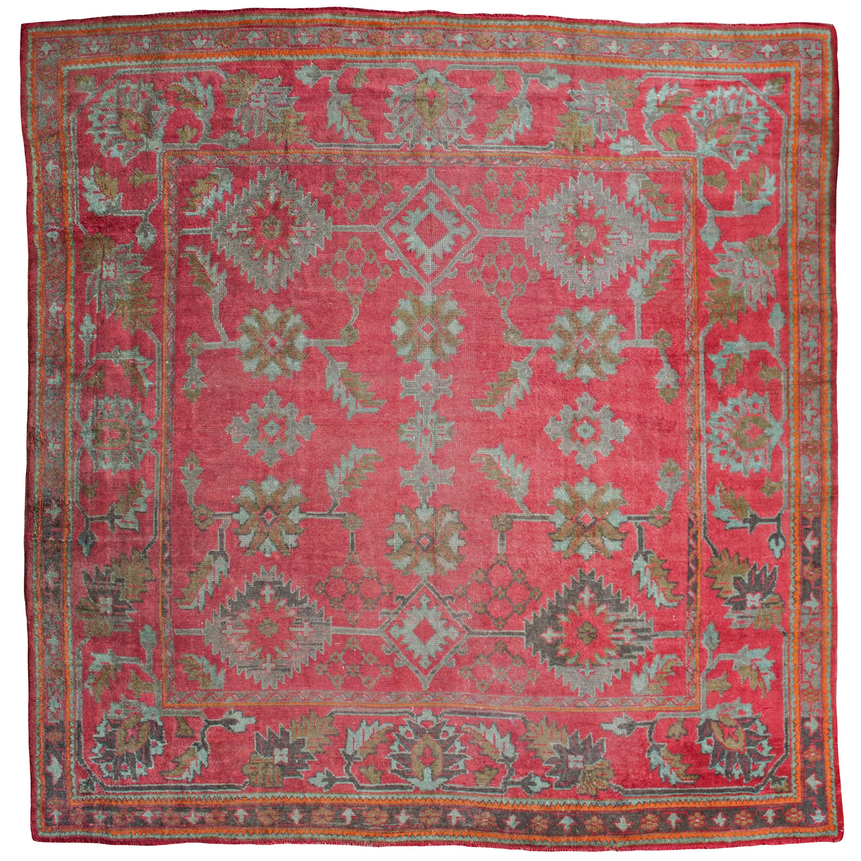 Antique Oushak Carpet, Western Anatolia For Sale