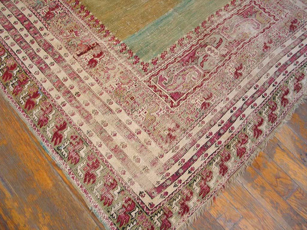 Hand-Knotted Antique Oushak Ghoirdes Rug For Sale
