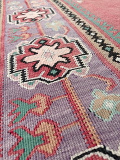 Antique Oushak Kilim • Turkish Flatweave Wool Rug • 8′3″×10′10″ • 1930s Anatolia