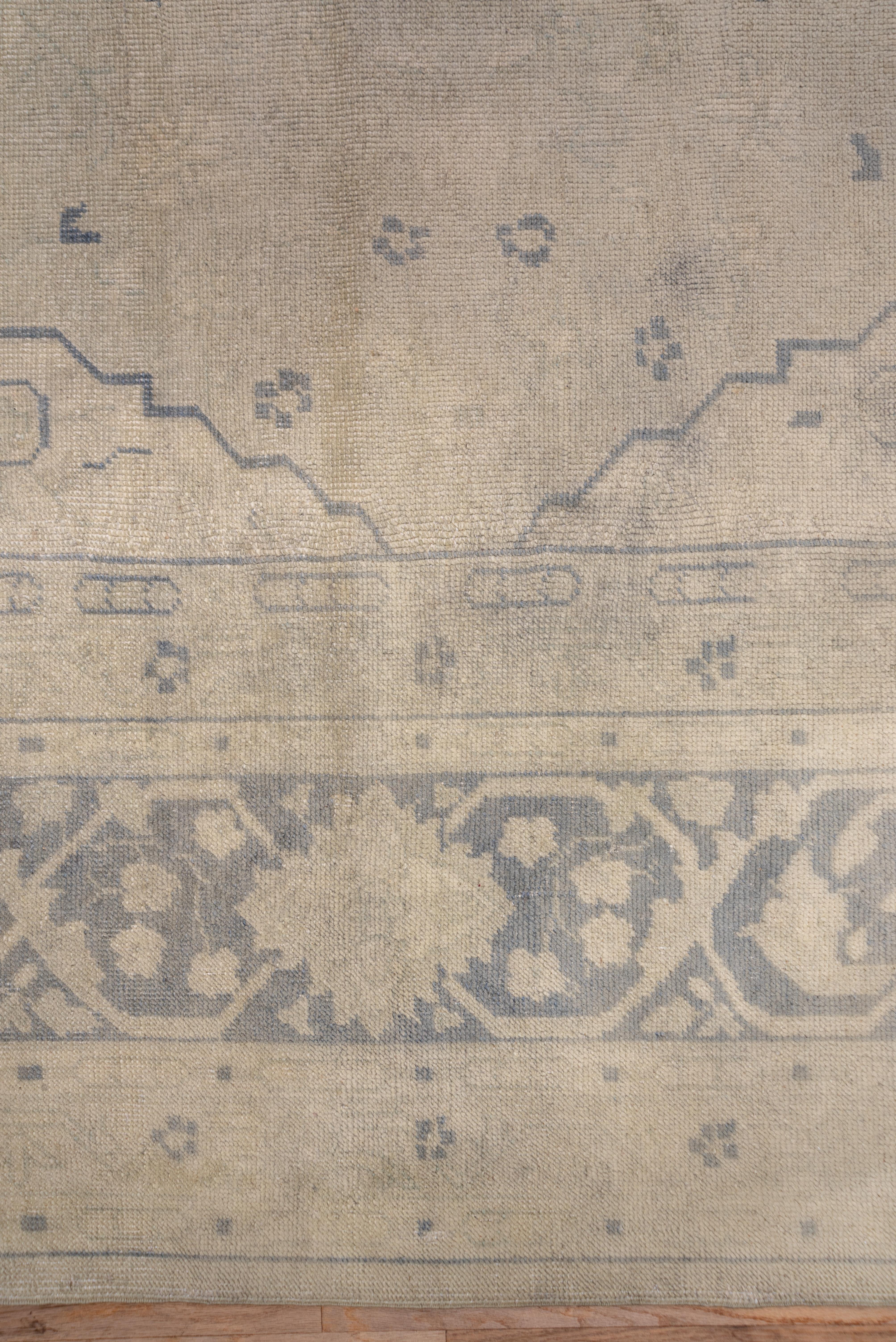 Hand-Knotted Antique Oushak Mansion Carpet For Sale
