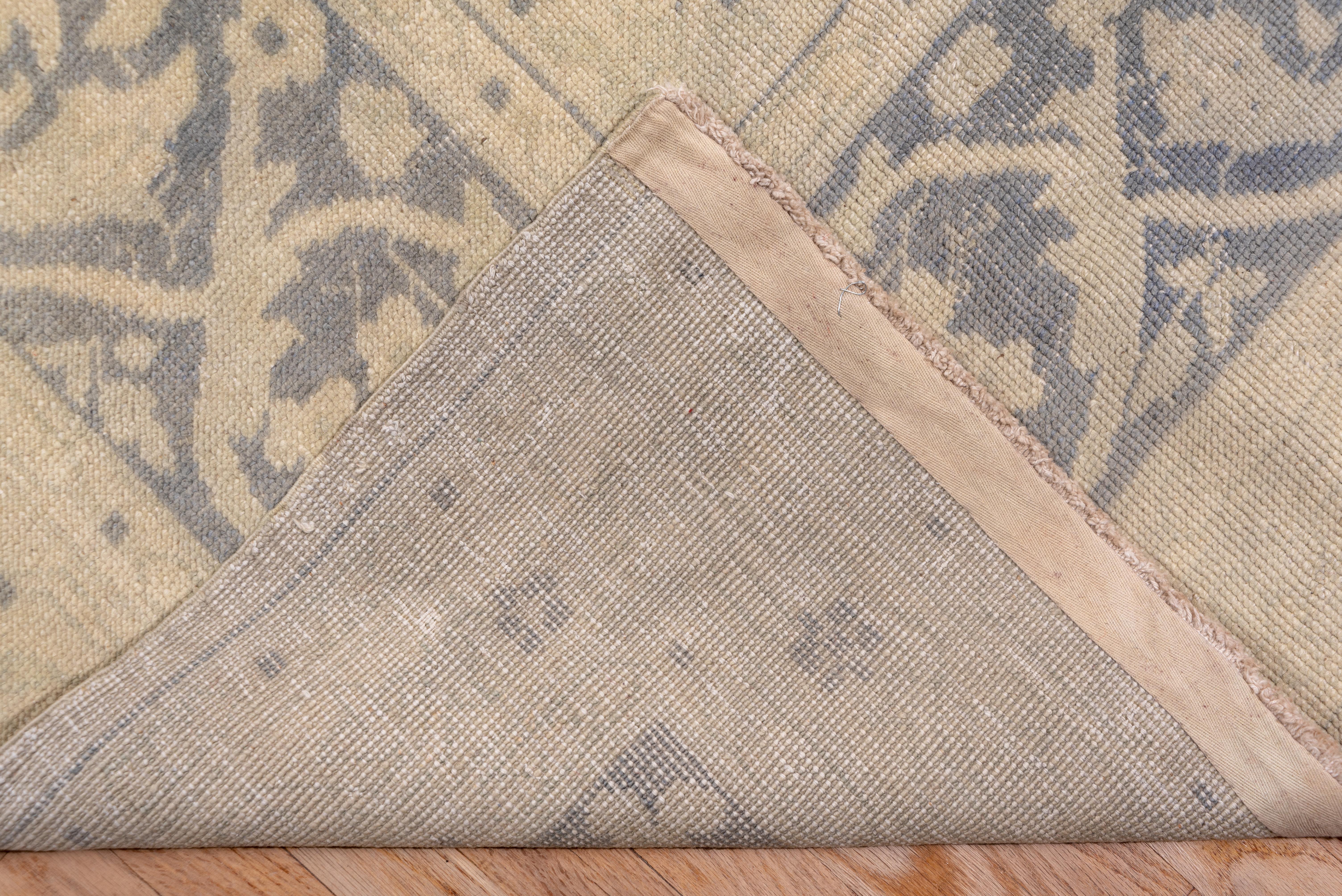 Wool Antique Oushak Mansion Carpet For Sale