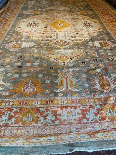 Antique Oushak Turkish Rug