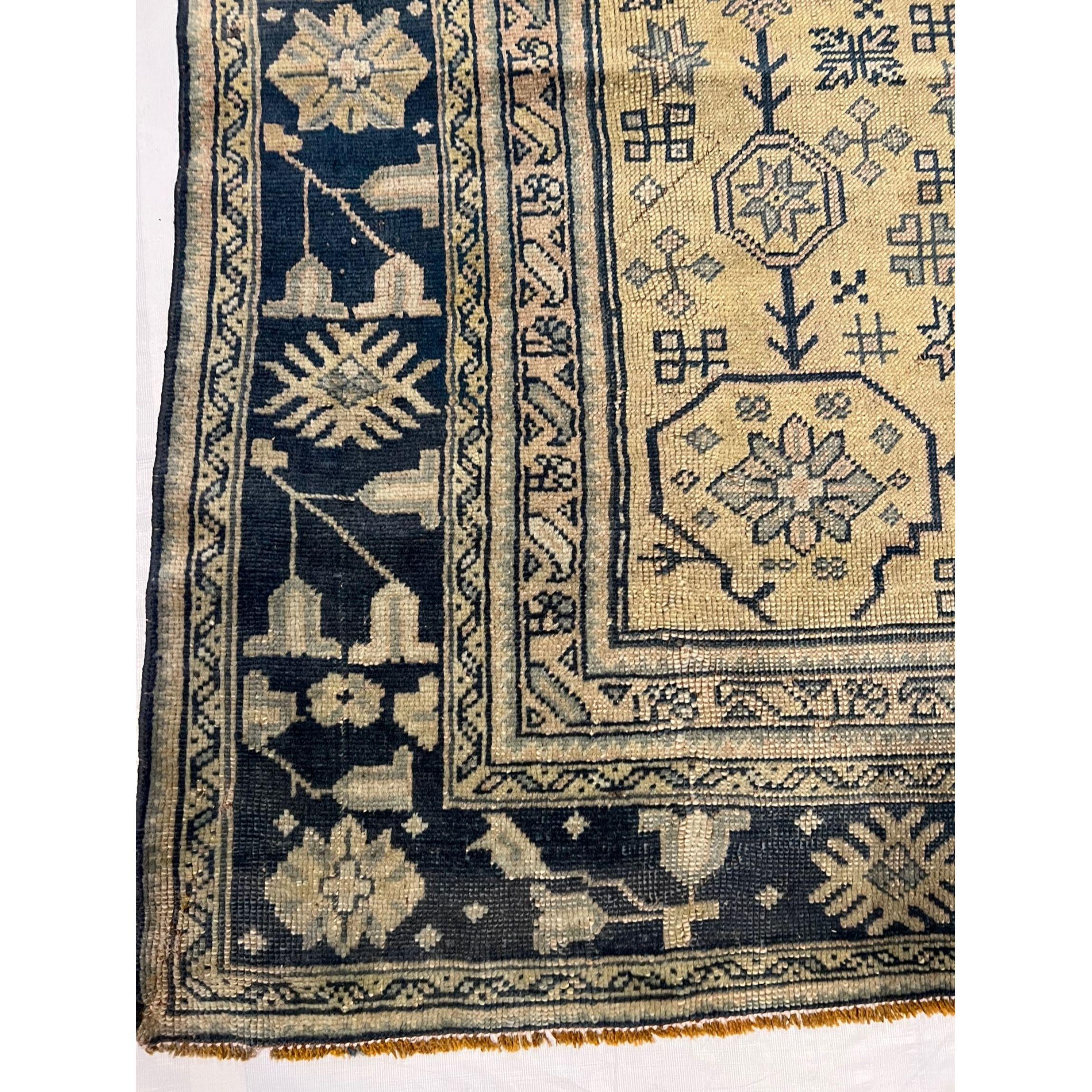 Other Antique Oushak Rug 10.8x9.2 For Sale
