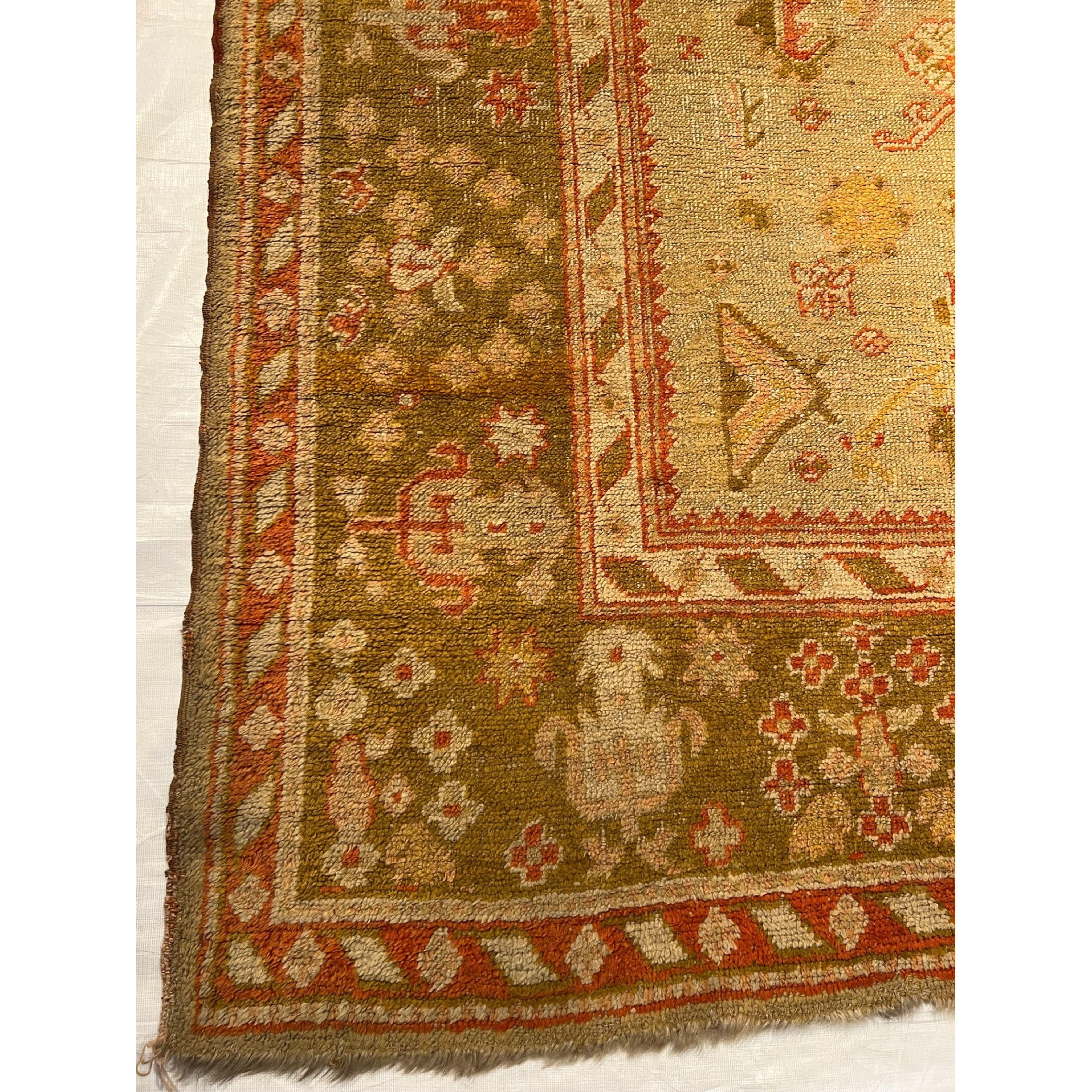 Other Antique Oushak Rug 11 X 8 For Sale