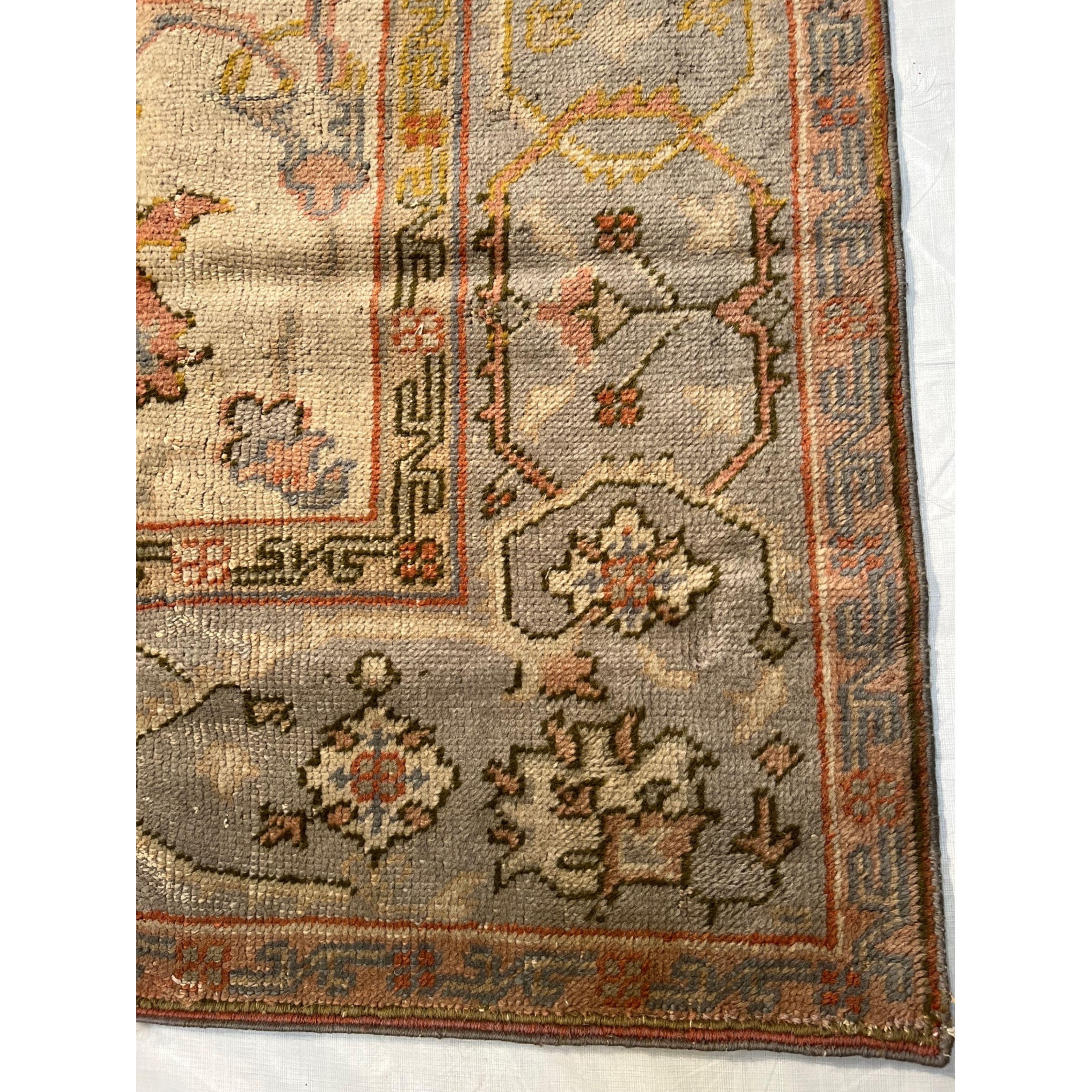 Other Antique Oushak Rug 11.3x8.2 For Sale