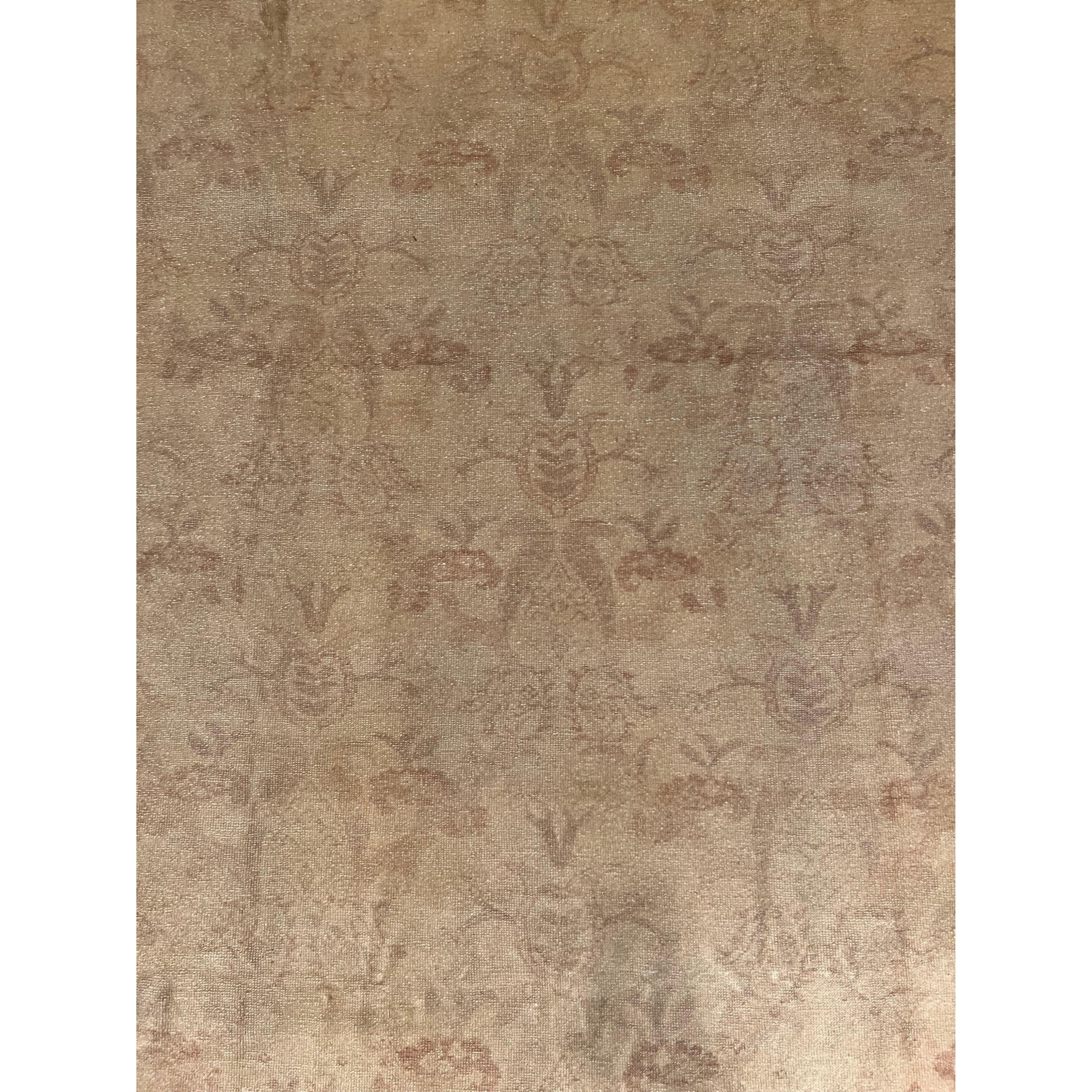 Other Antique Oushak Rug 11.8x9.1 For Sale