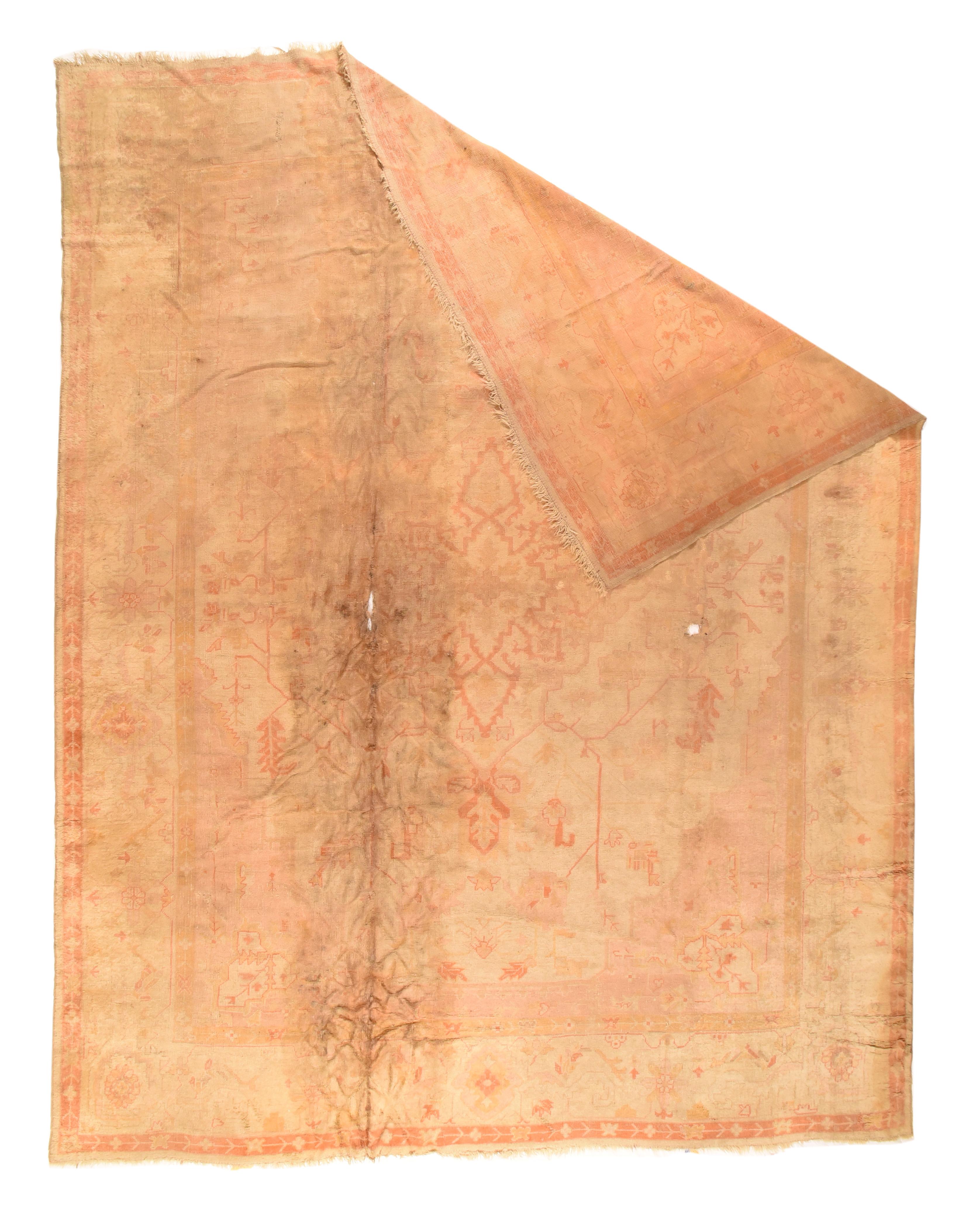 Antiker Oushak-Teppich 13'2'' x 17'1''.