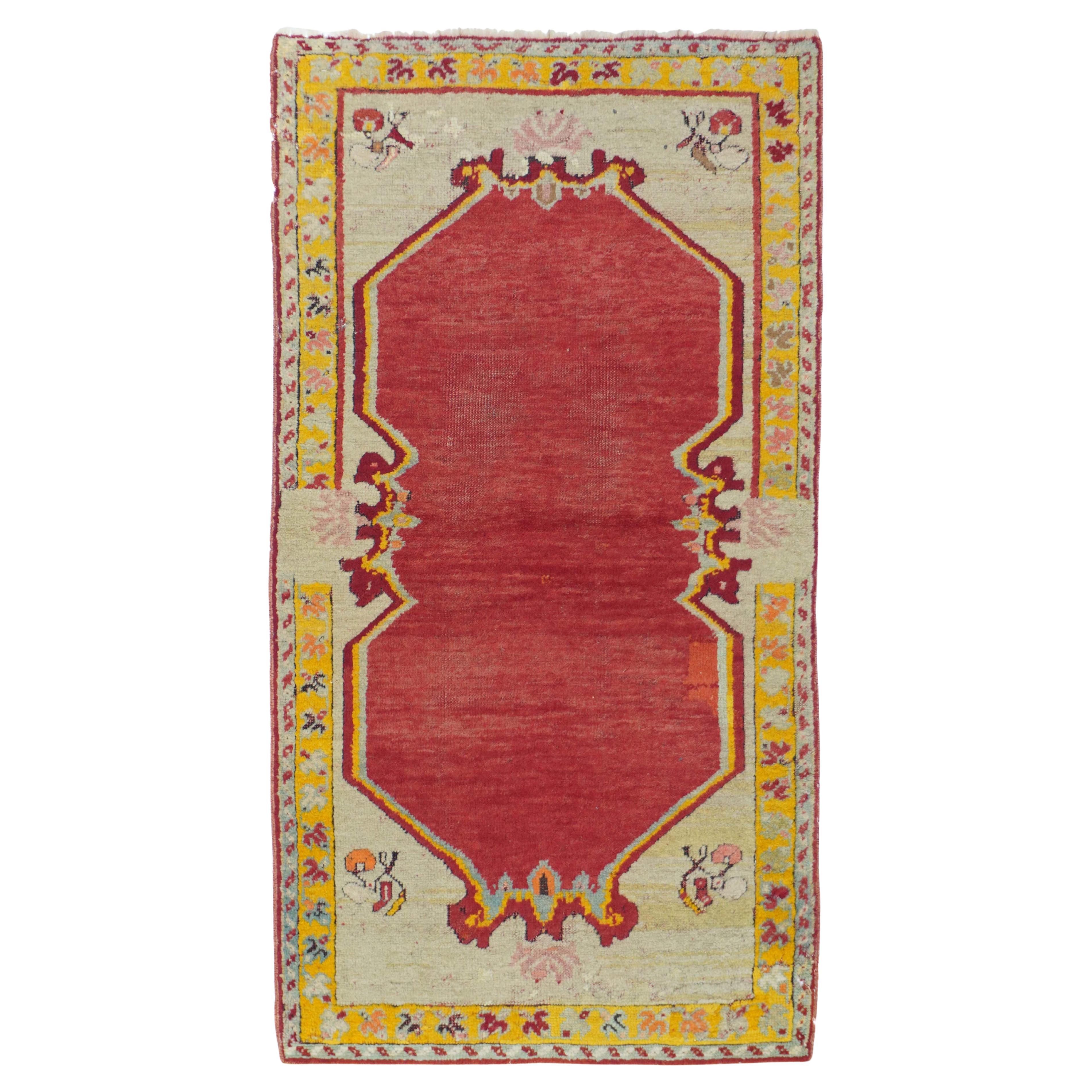 Antiker Oushak-Teppich 2'4'' x 4'6'' im Angebot