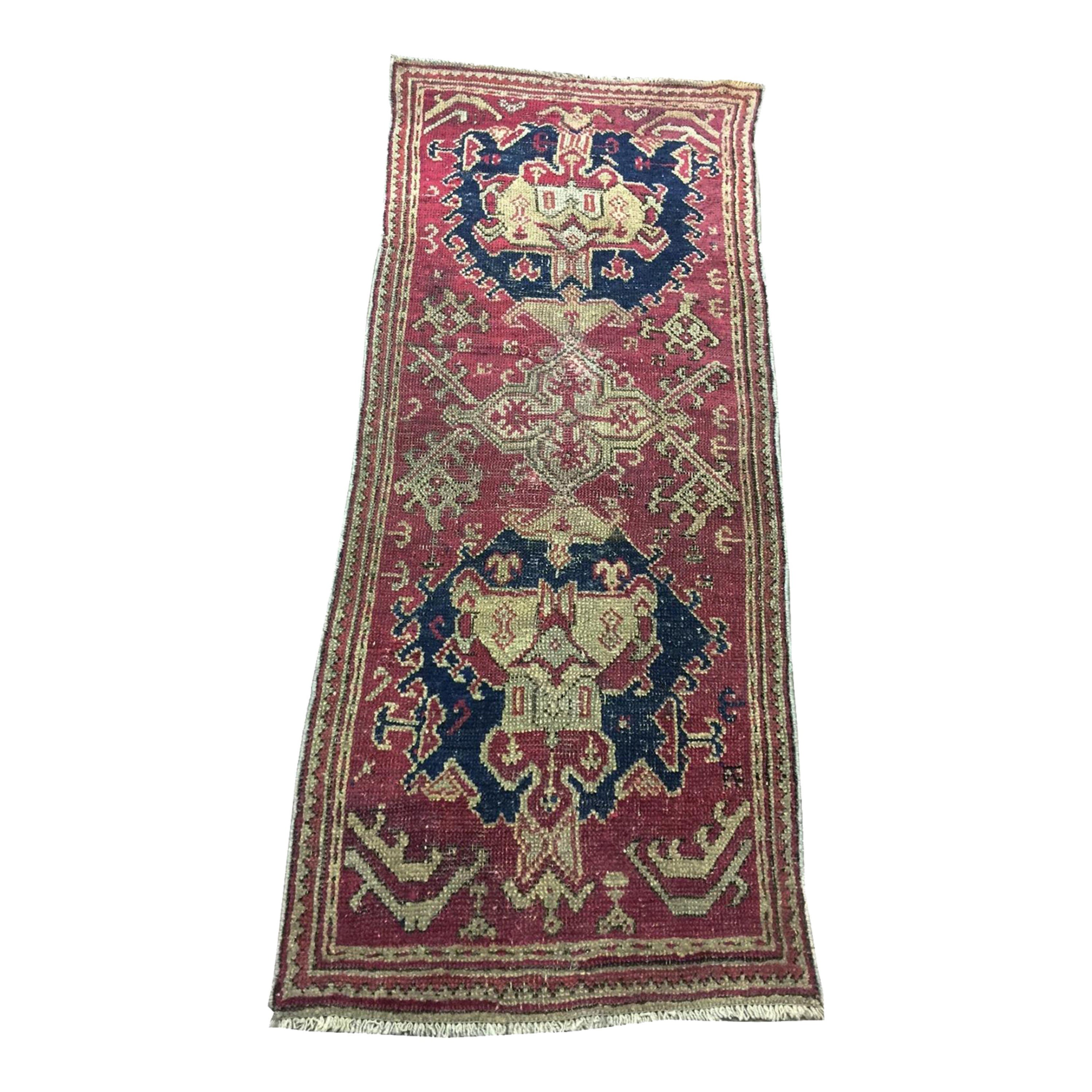 Tappeto antico Oushak 6,10 X 2,10