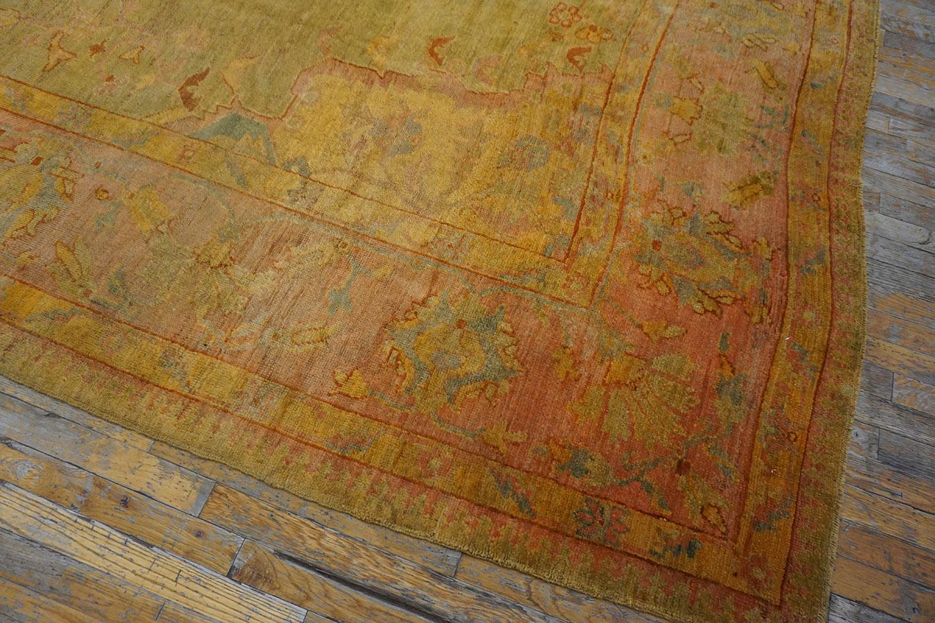 Late 19th Century Turkish Oushak Carpet ( 9' x 17' - 275 x 518 )  8