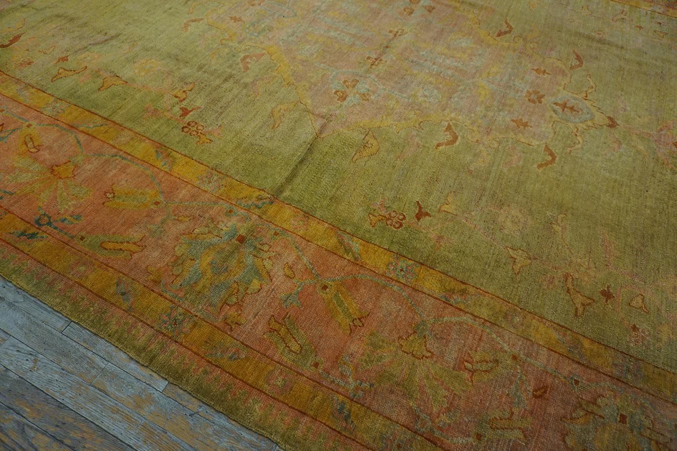 Early 20th Century Late 19th Century Turkish Oushak Carpet ( 9' x 17' - 275 x 518 ) 