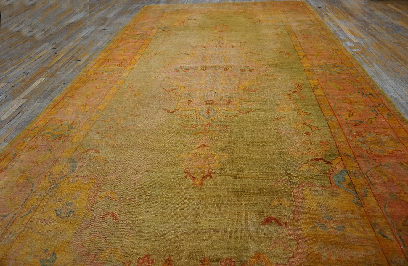 Late 19th Century Turkish Oushak Carpet ( 9' x 17' - 275 x 518 )  1