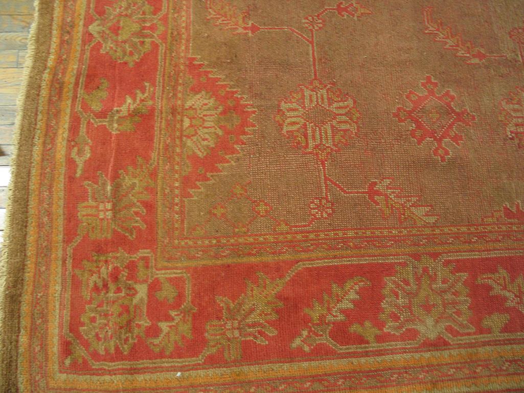 Early 20th Century Turkish Oushak Carpet  ( 9'6