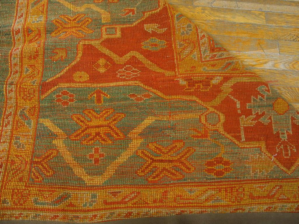 19th Century Turkish Oushak Carpet ( 12'4