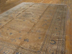 Appreciable Camel Color with Beautiful Small Flower Design Antique Borlou Rug