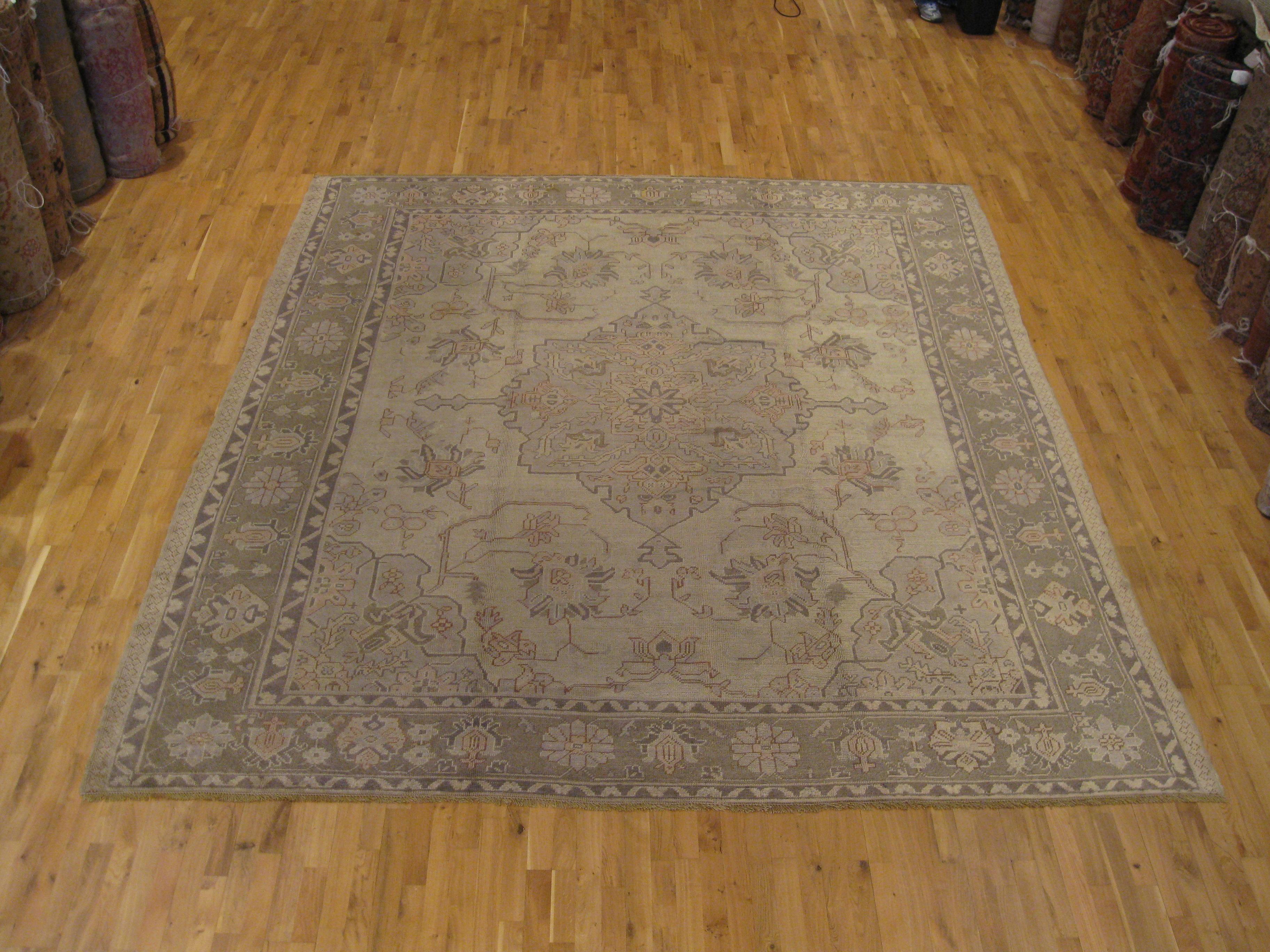 Turkish Antique Oushak Rug For Sale